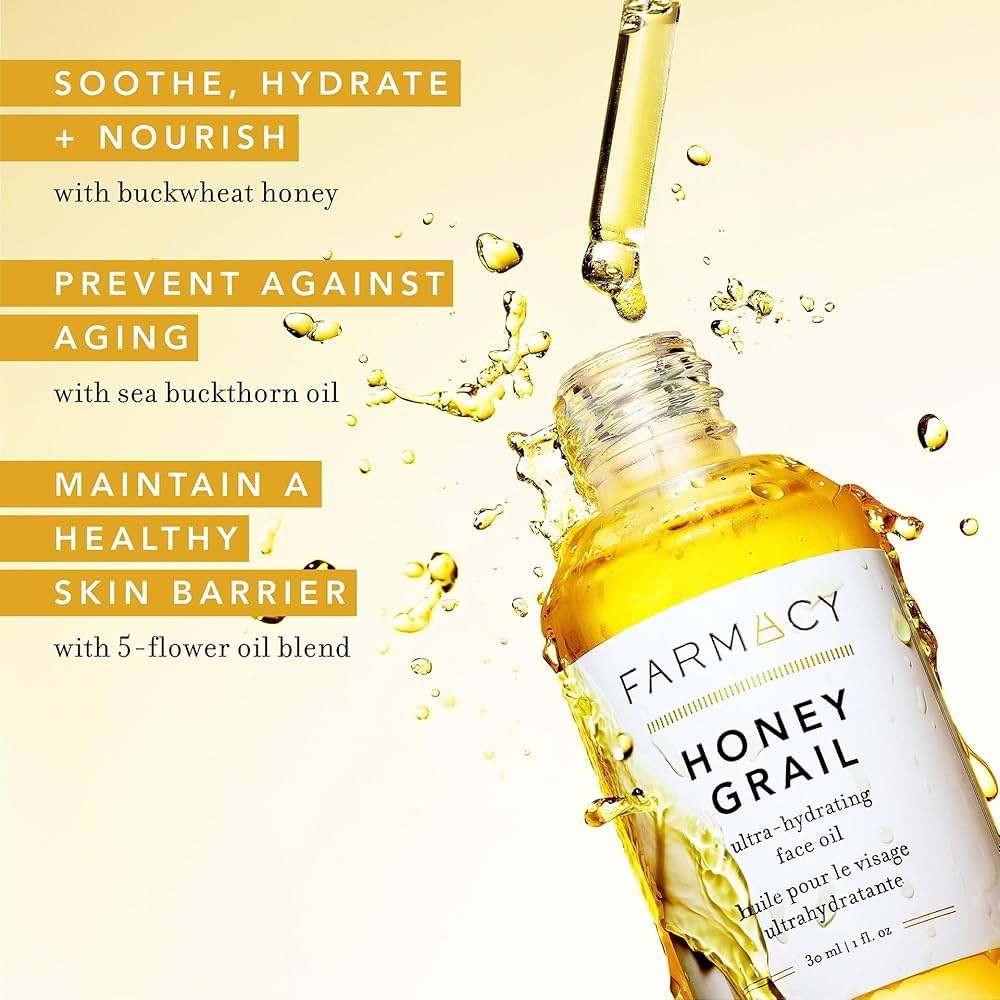 Amazon.com: Farmacy Hydrating Face Oil - Honey Grail