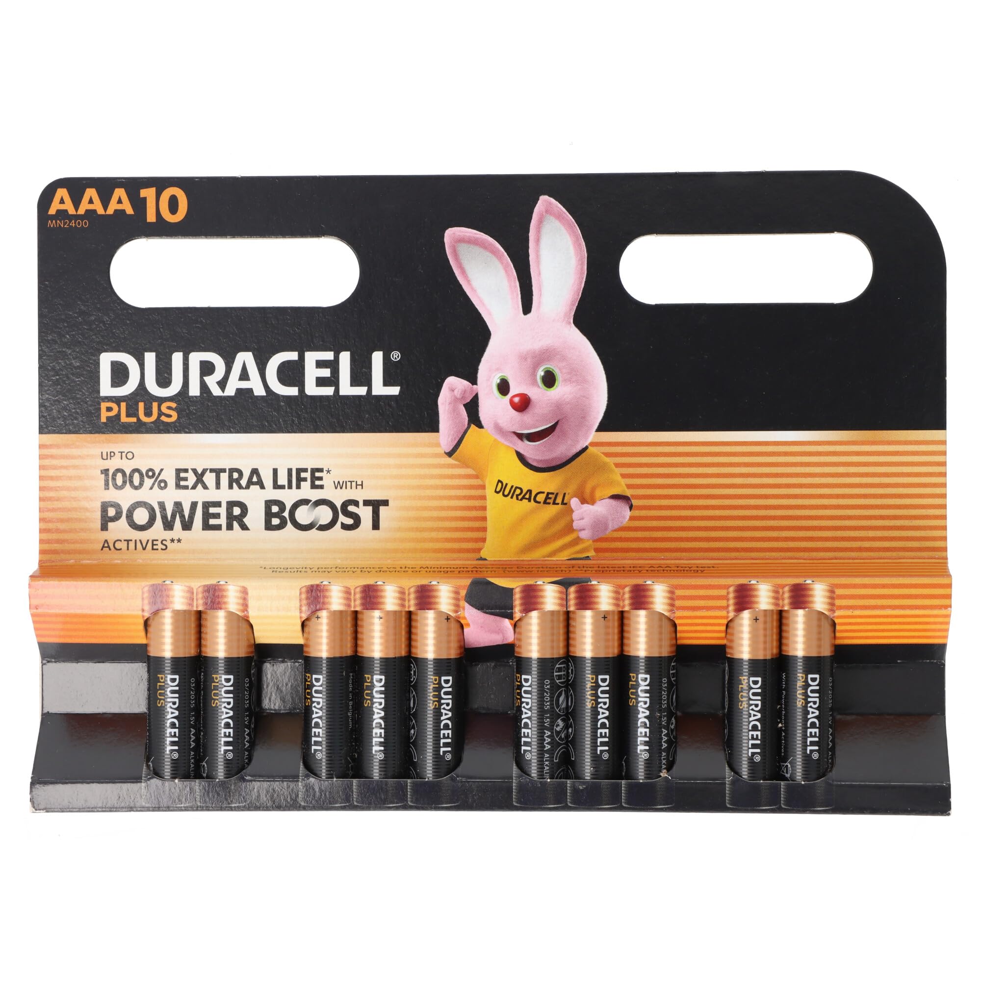 DURACELL PLUS AAA BATTERY ALK PK10
