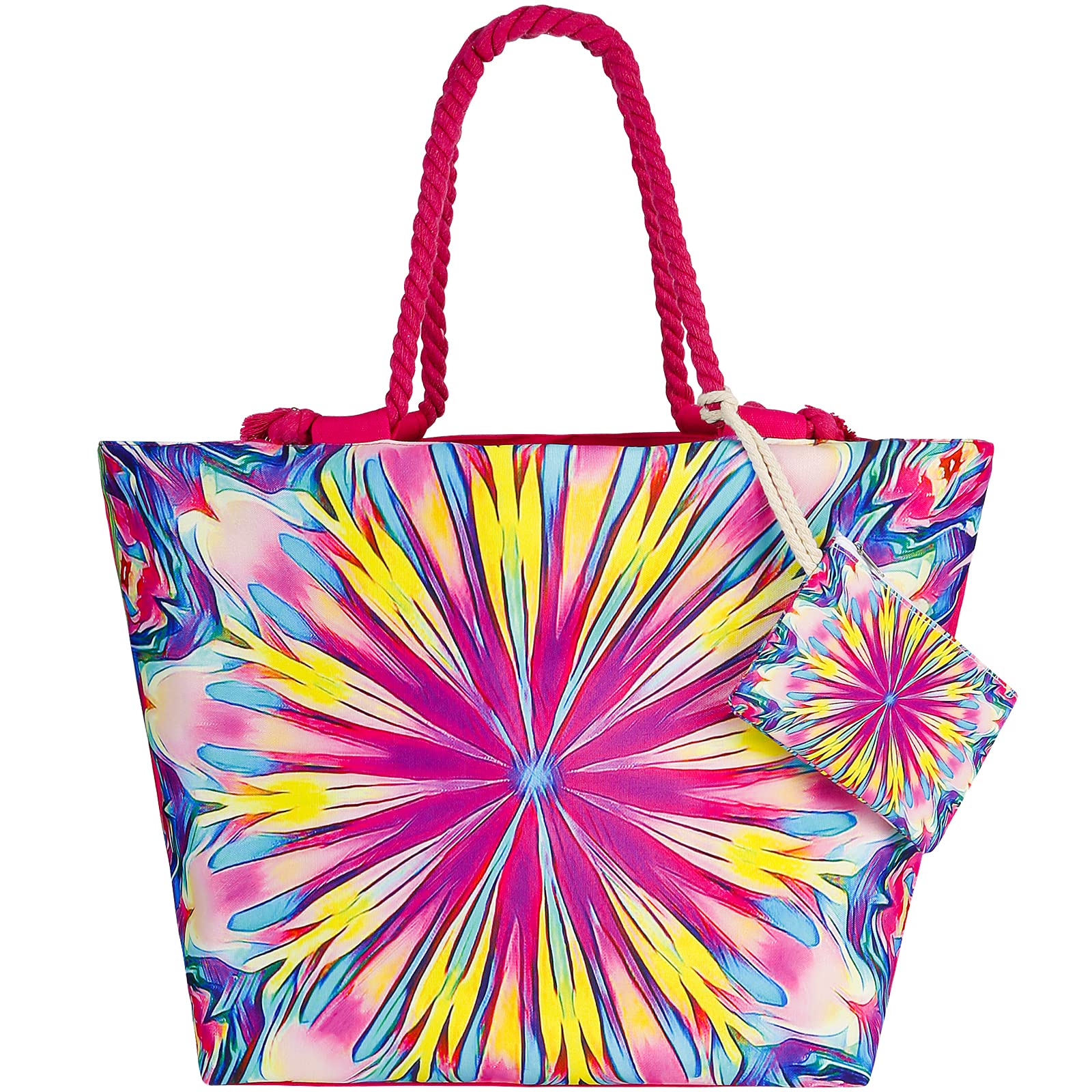 Victse Bolso de Playa Grande, Mujer Bolsa de Hombro con Cremallera, Ligera Bolso Totalizador, Bolso de Bandolera, Grande Bolsa de Compras Niña Bolsa de Asas