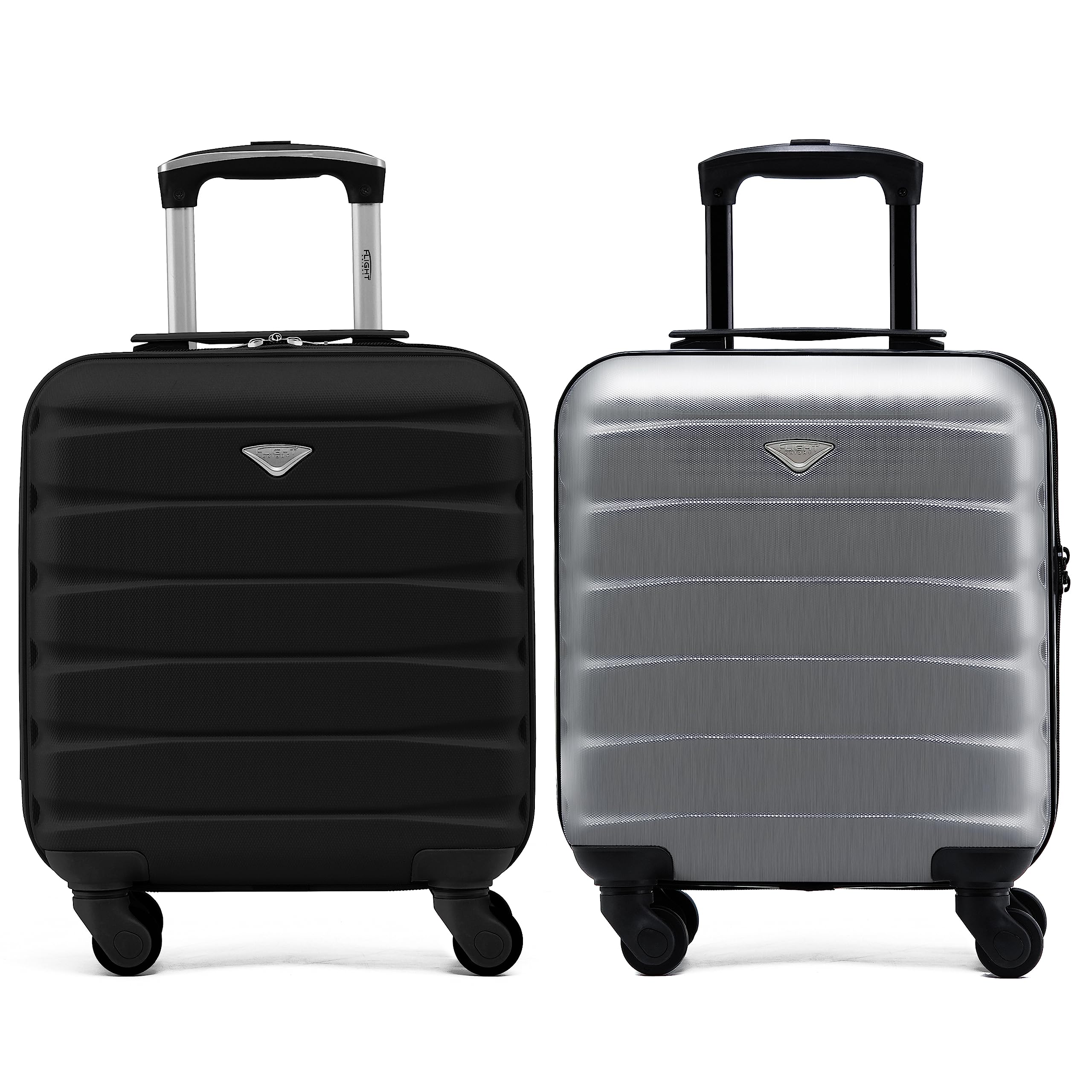 Flight Knight Suitcase Set of 2 Lightweight 4 Wheel ABS Hard Case Cabin Carry On Hand Luggage Approved for Over 100 Airlines Including easyJet, British Airways, Ryanair & Many More 55x35x20cm — view 234