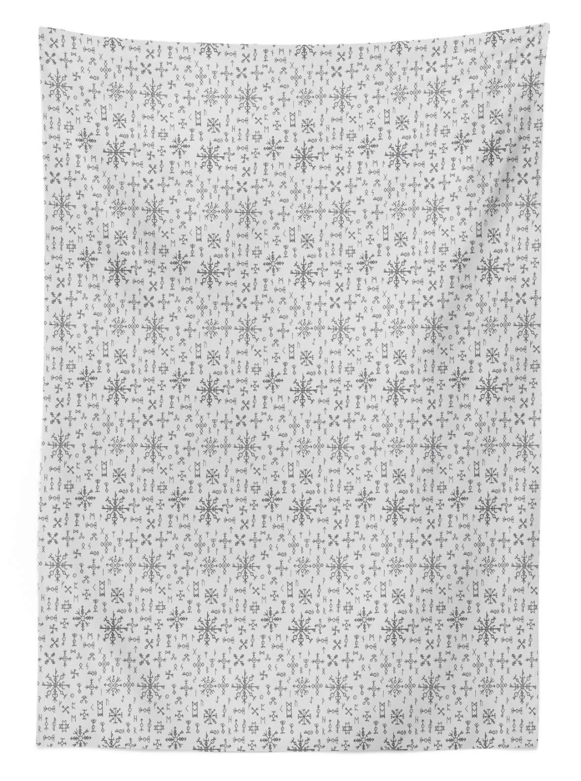 ABAKUHAUS Gotico Tovaglia, Casa Medievale, Rettangolare per Sala da Pranzo e Cucina, 140 cm x 200 cm, Marrone