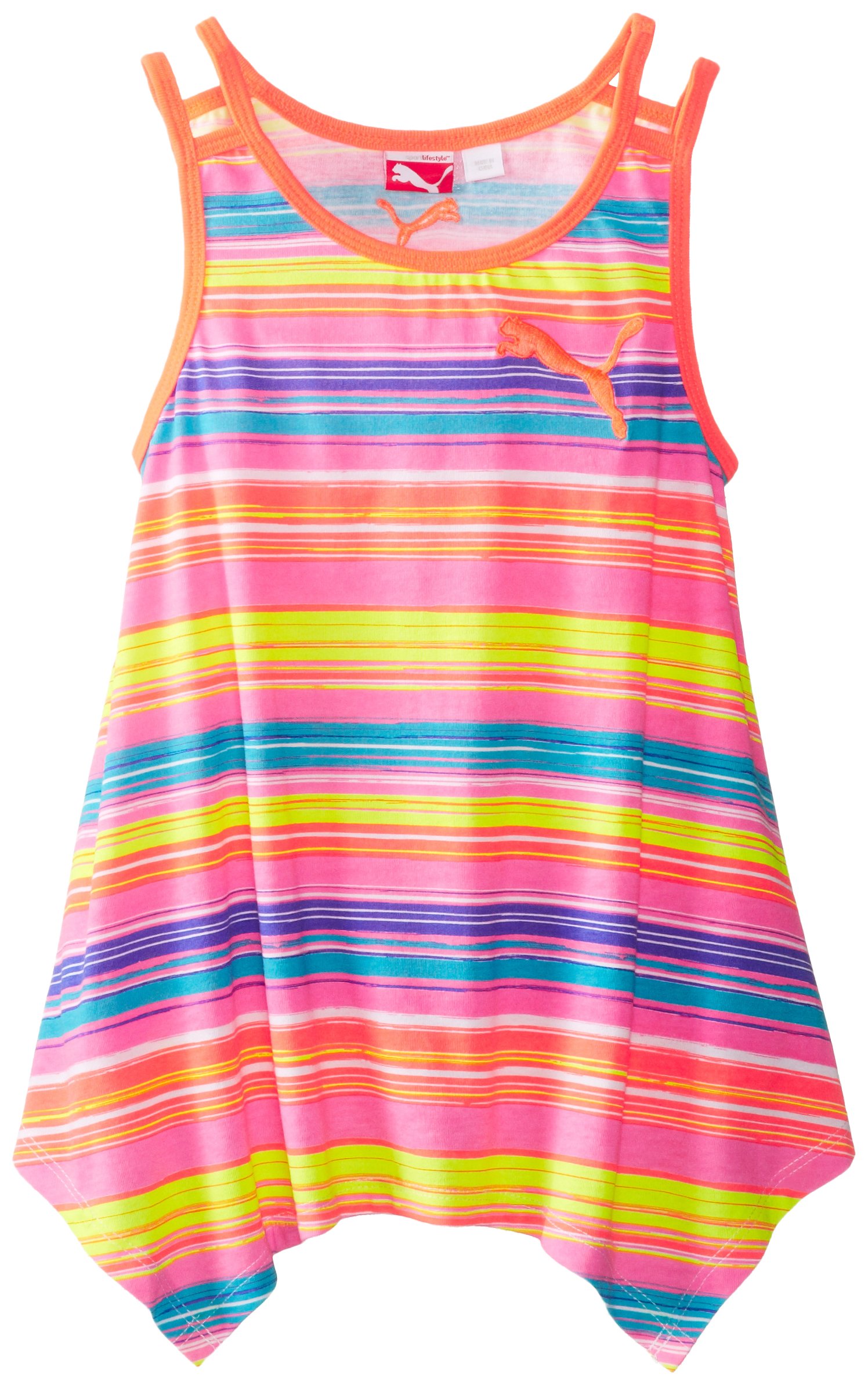 PUMA Big Girls' Printed Strappy Tank Top