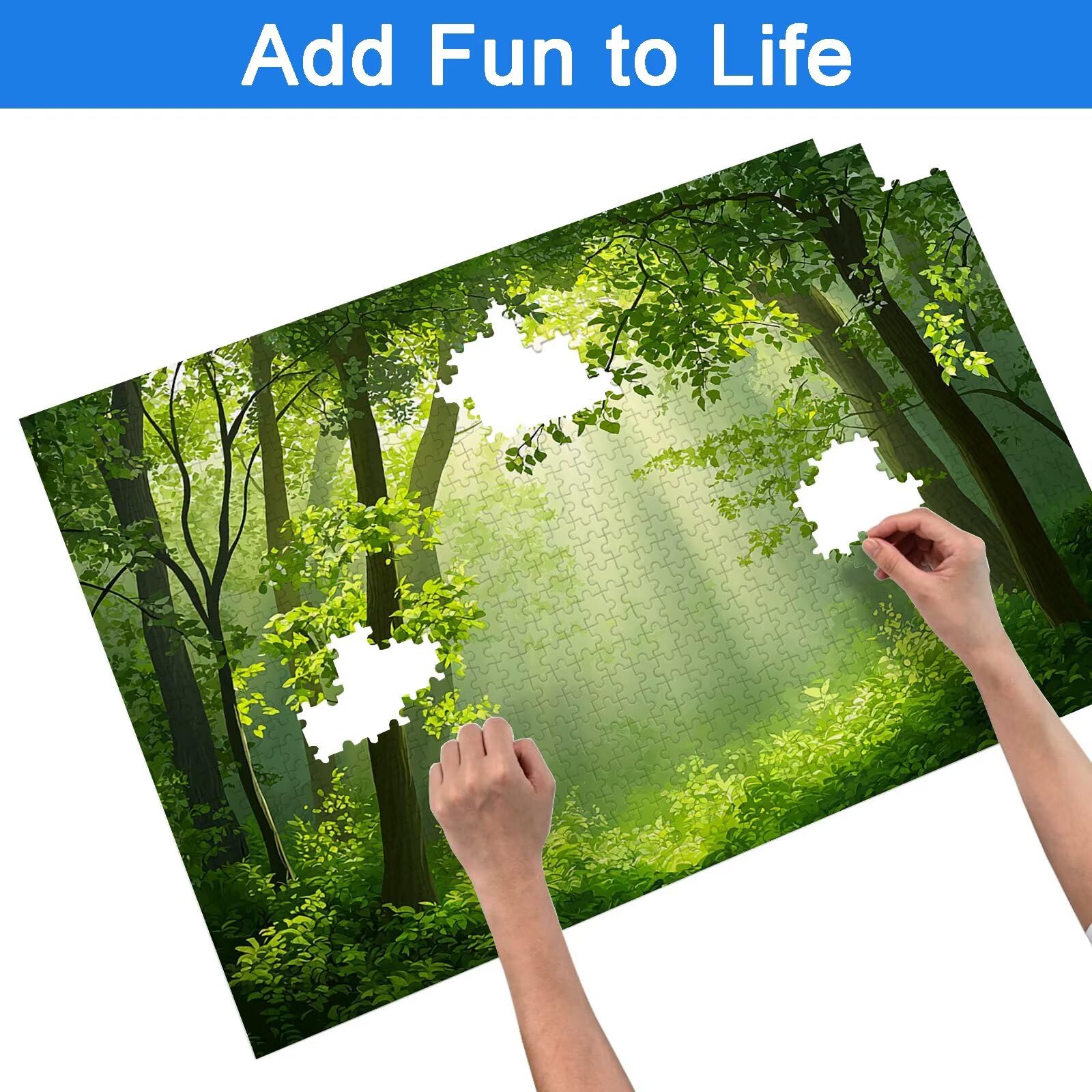 Puzzle 6000 Pezzi Foresta, Puzzle Paesaggio 6000 Pezzi Arte per Adulti e Bambini, Misura: 179.5x105.5 cm, Puzzles Legno per Adulti con Squisita Scatola di Imballaggio, Regalo Donna, Regalo Uomo, -9035