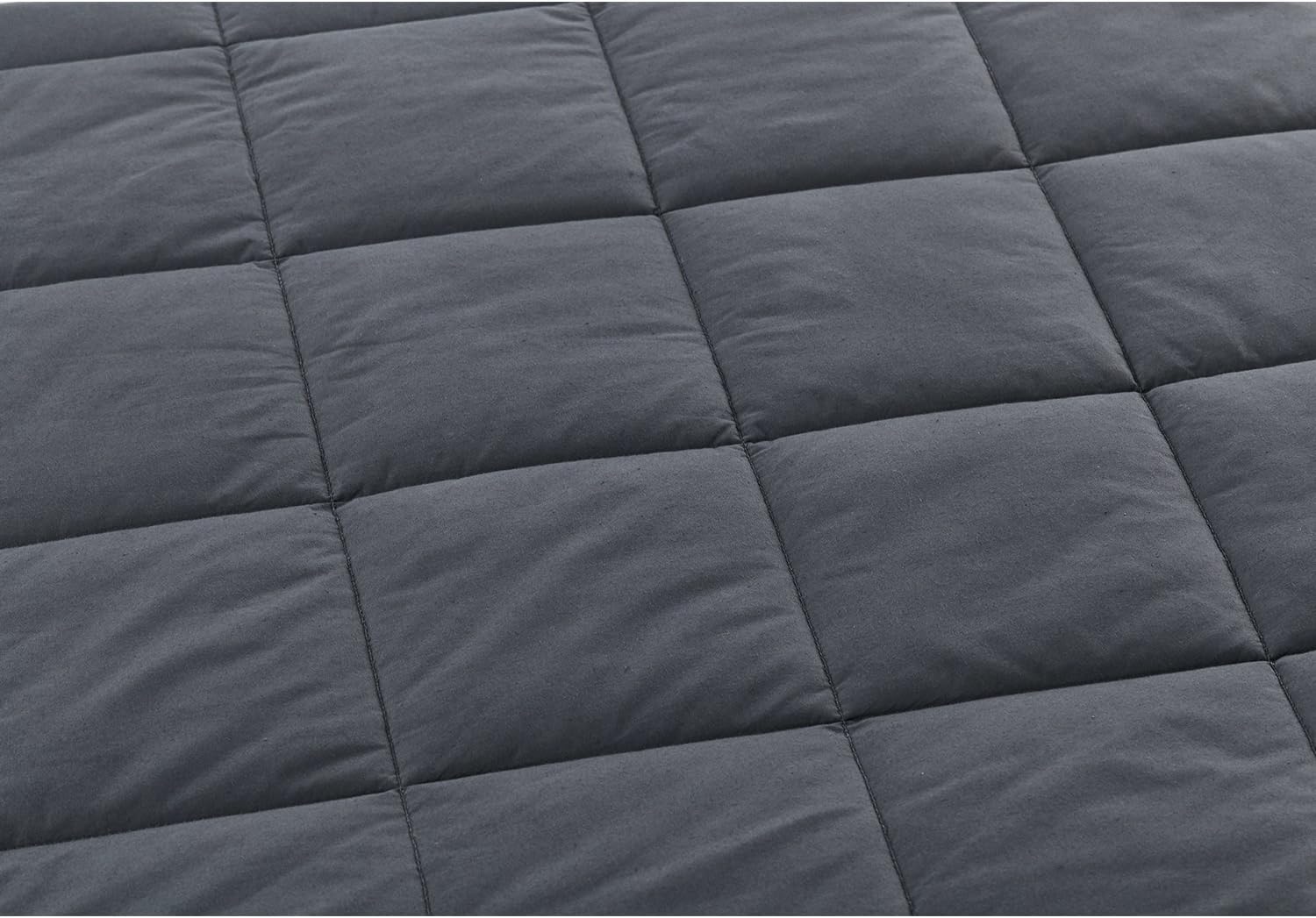 RelaxBlanket Premium Cotton Adult Weighted Heavy Blanket | 60''x80'',17lb | Enjoy Natural Deep Sleep | Dark Grey