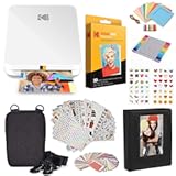 Step Slim Instant Mobile Photo Printer - Kit&colon; 20 Pack Zink Paper&comma; Case&comma; Photo Album&comma; Markers&comma; Sticker Sets