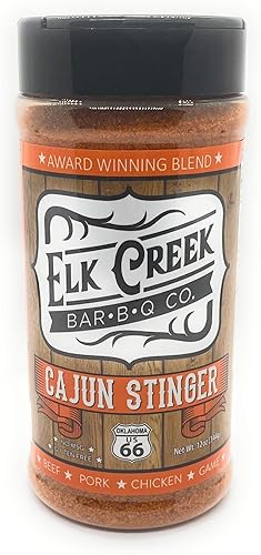 Elk Creek Bar-B-Q Co. BBQ Rub Cajun Stinger By, Elk Creek Bar-B-Q Co.  Cajun Rub  Pollo a la parrilla  Estilo asado  Ahumado  Forúnculos de