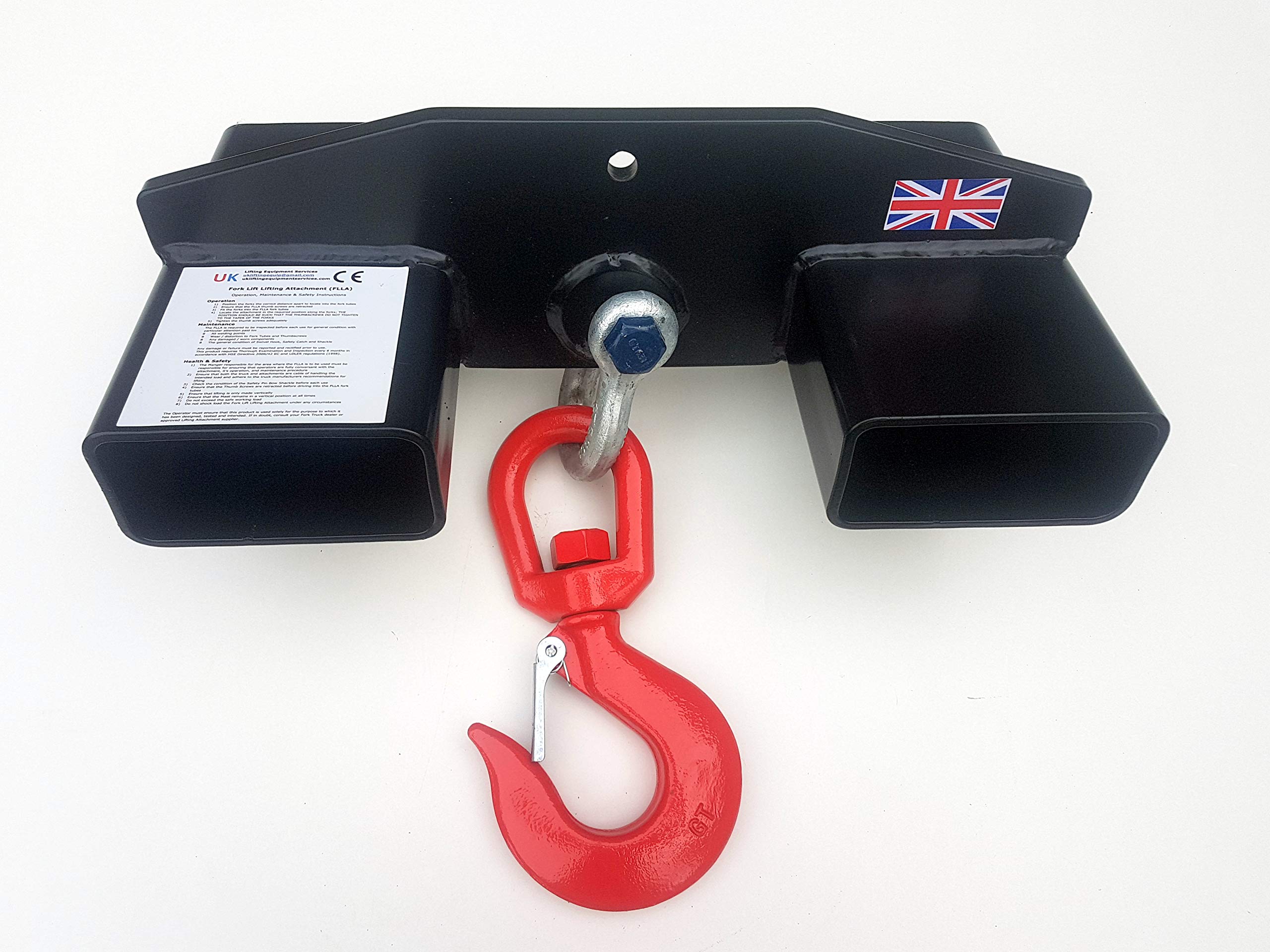 Buy 5 Tonne Forklift Lifting Hook Attachment 5000kg Telehandler Crane