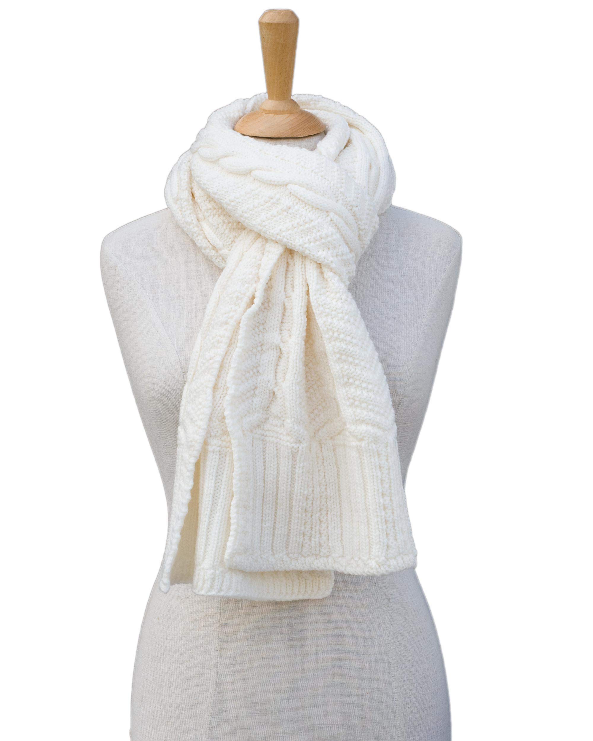 FosterNatur, Merino Zopfschal, 100% Wolle