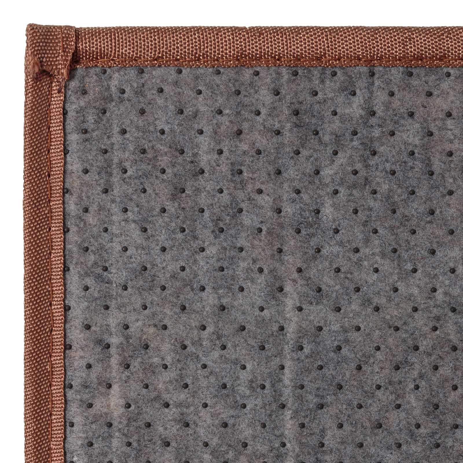 Tapis de Sol antidérapant, Moquette à Rayures en Bambou Coloris Naturel - Longueur 200 x Profondeur 140 cm