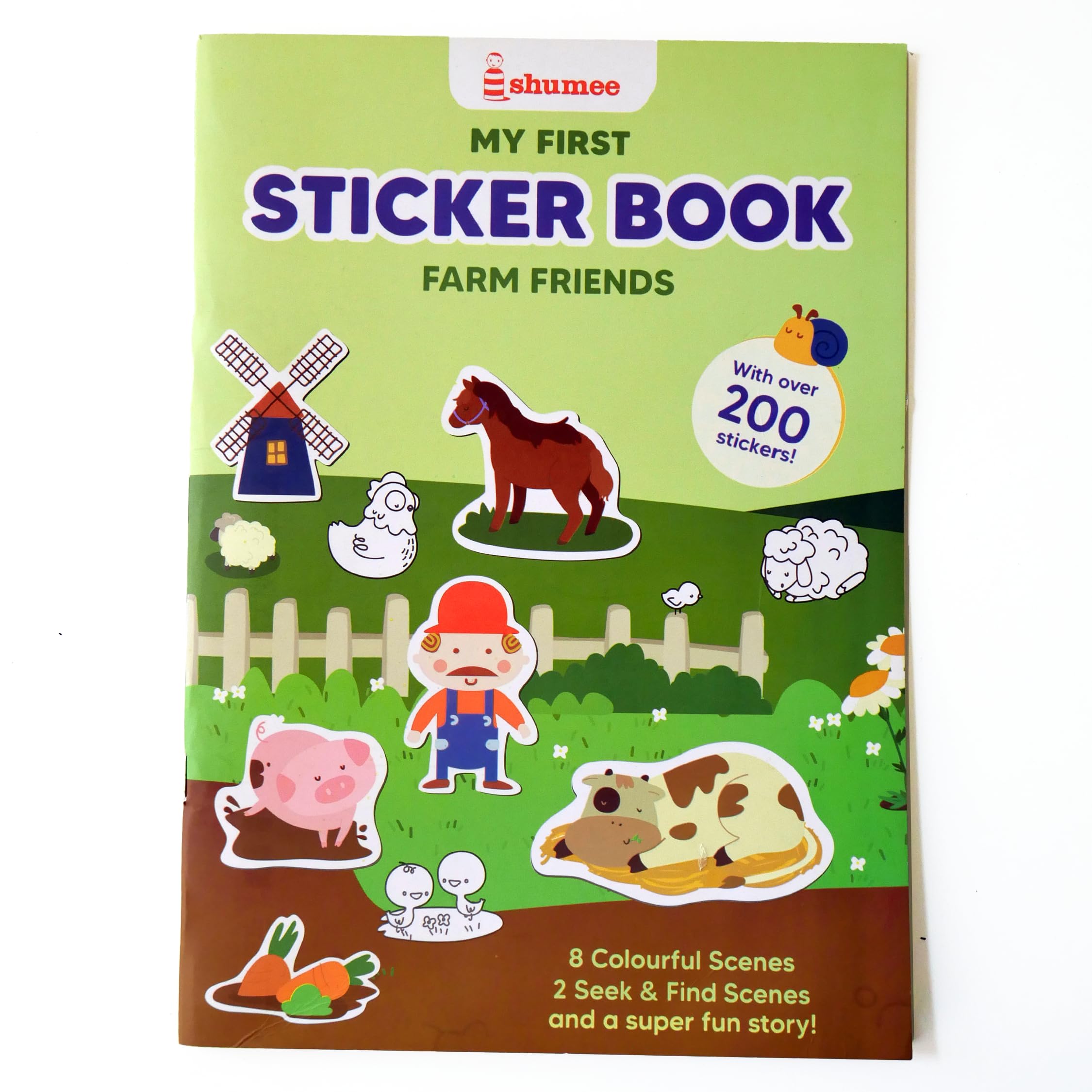 Shumee My First Sticker Book- Farm Themed (3+ Years) | 200+ Stickers | Excellent DIY Activity to Engage Kids | Long Lasting & Reusable Stickers! | Non Toxic & Safe (B0D2H9GSDG) Amazon Price History, Amazon Price Tracker