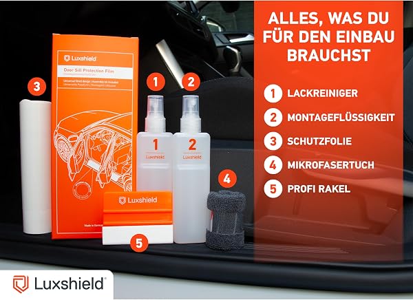 Luxshield Auto Einstiegsleisten Schutz für VW ID.4 E21 I 2020-2025 - Schutzfolie Autotür Zubehör Zierleisten Lackschutzfolie Transparent - 4