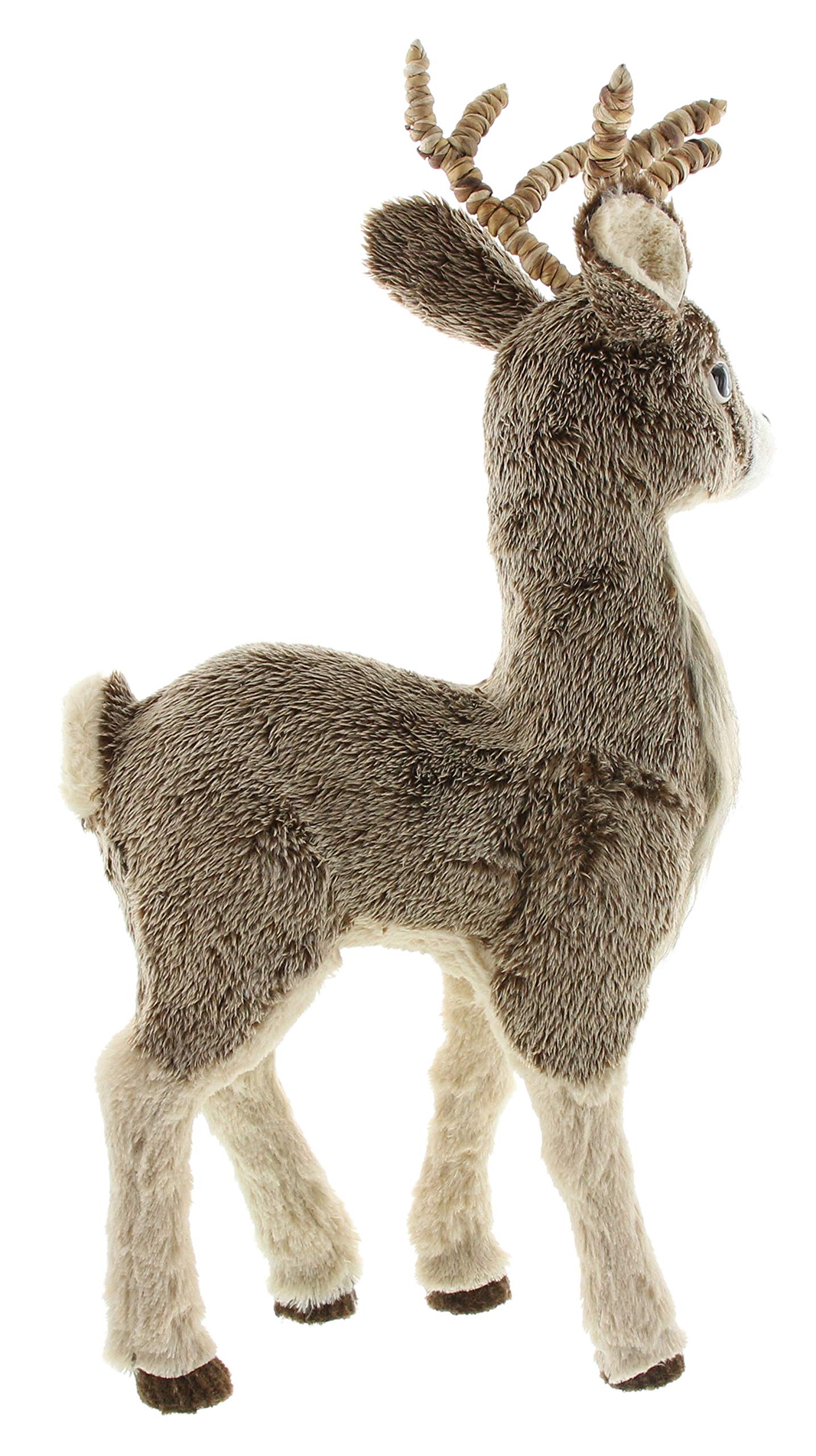 FRANK FLECHTWAREN Rentier, groß, ca. 37 x 16 x 69 cm Schaufenster Deko, Weihnachten, vielseitig einsetzbar