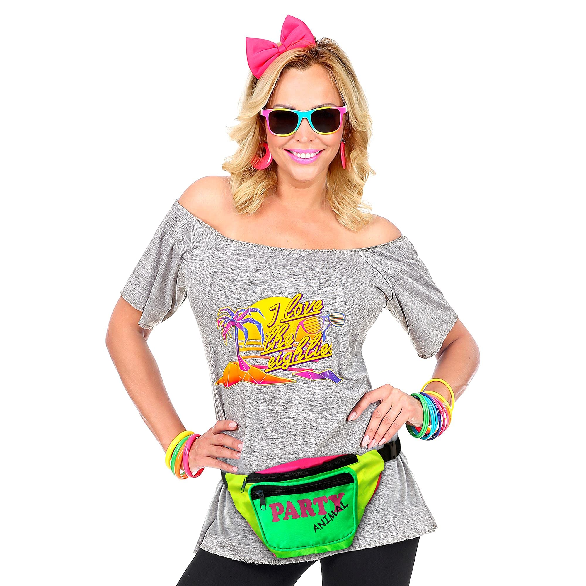 Widmann 01210 80s Unisex - Adult, Colourful, One Size - Image 4
