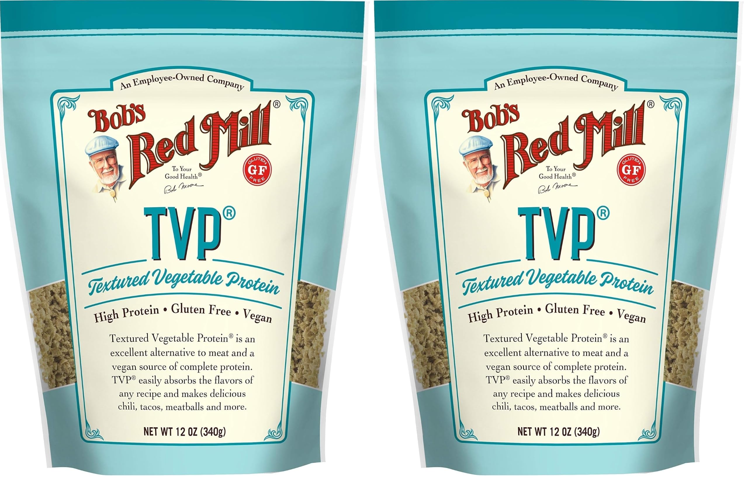 Bob's Red Mill TVP Textured Vegetable Protein 12 oz (Pack of 2)