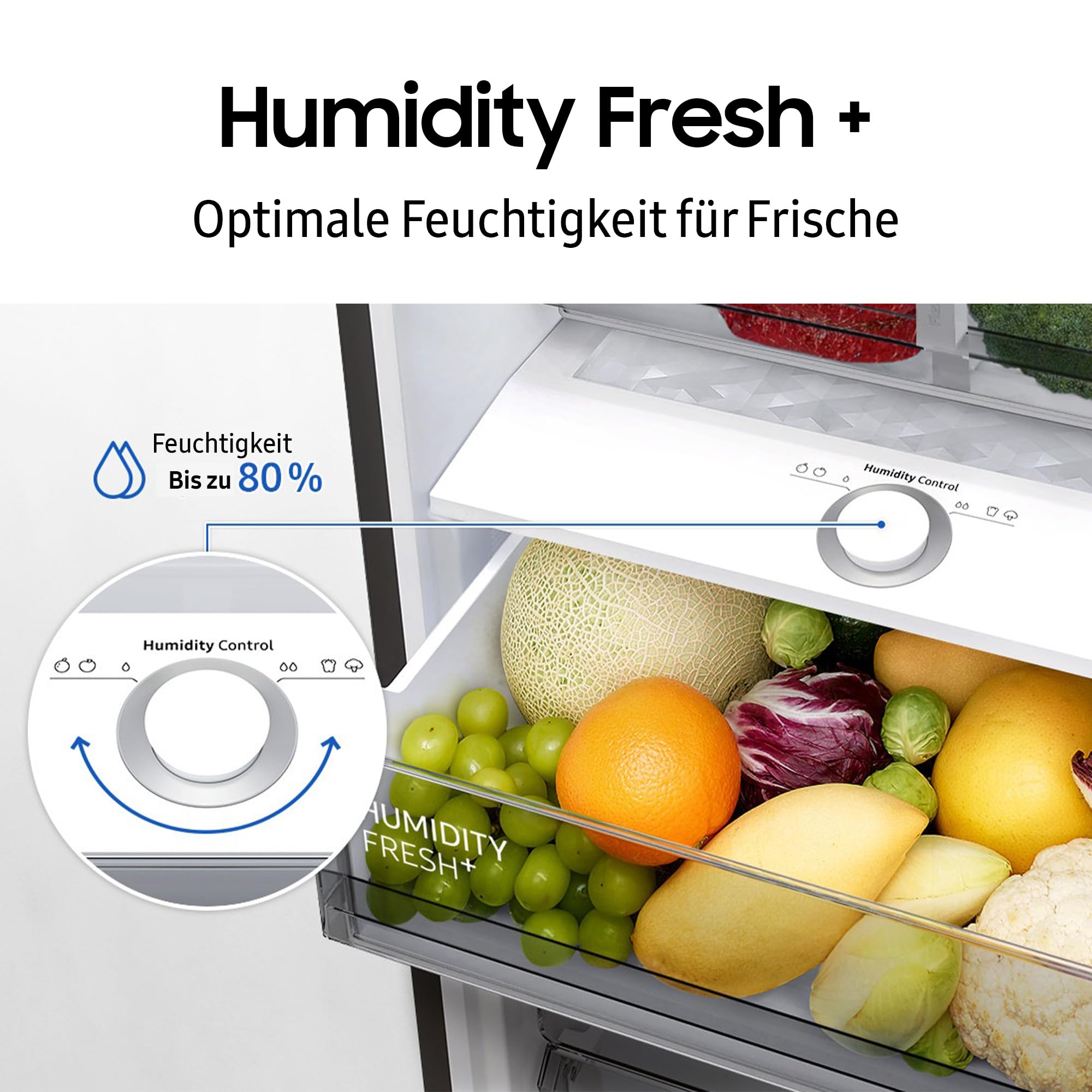 Samsung RB38C607AB1/EF Kühl-Gefrierkombination 203 cm 387 l No Frost+ Wifi AI Energy Mode