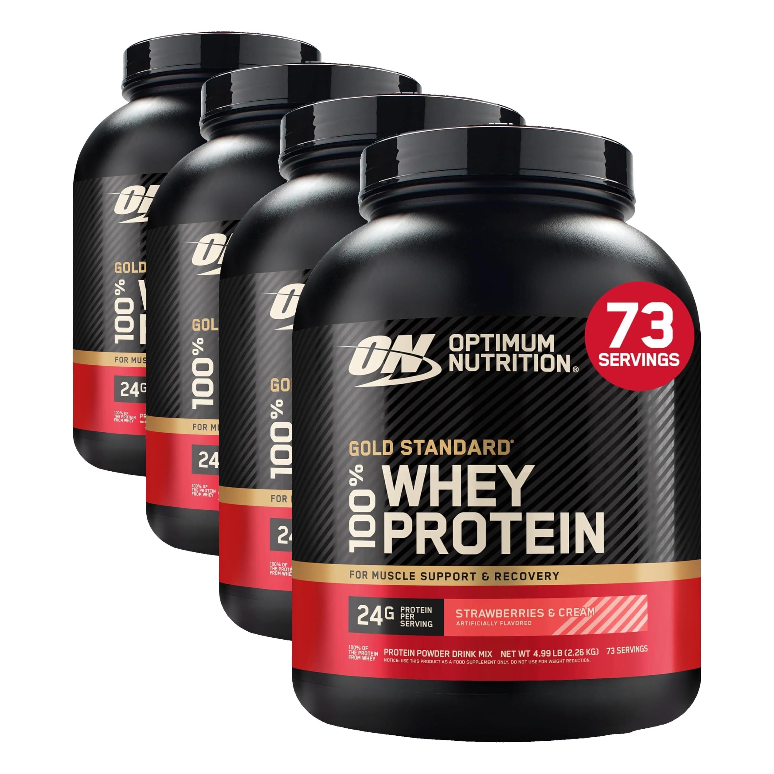 Optimum Nutrition Gold Standard Whey Protein Powder, Vanilla Ice Cream, 2LB — Amazon image 29