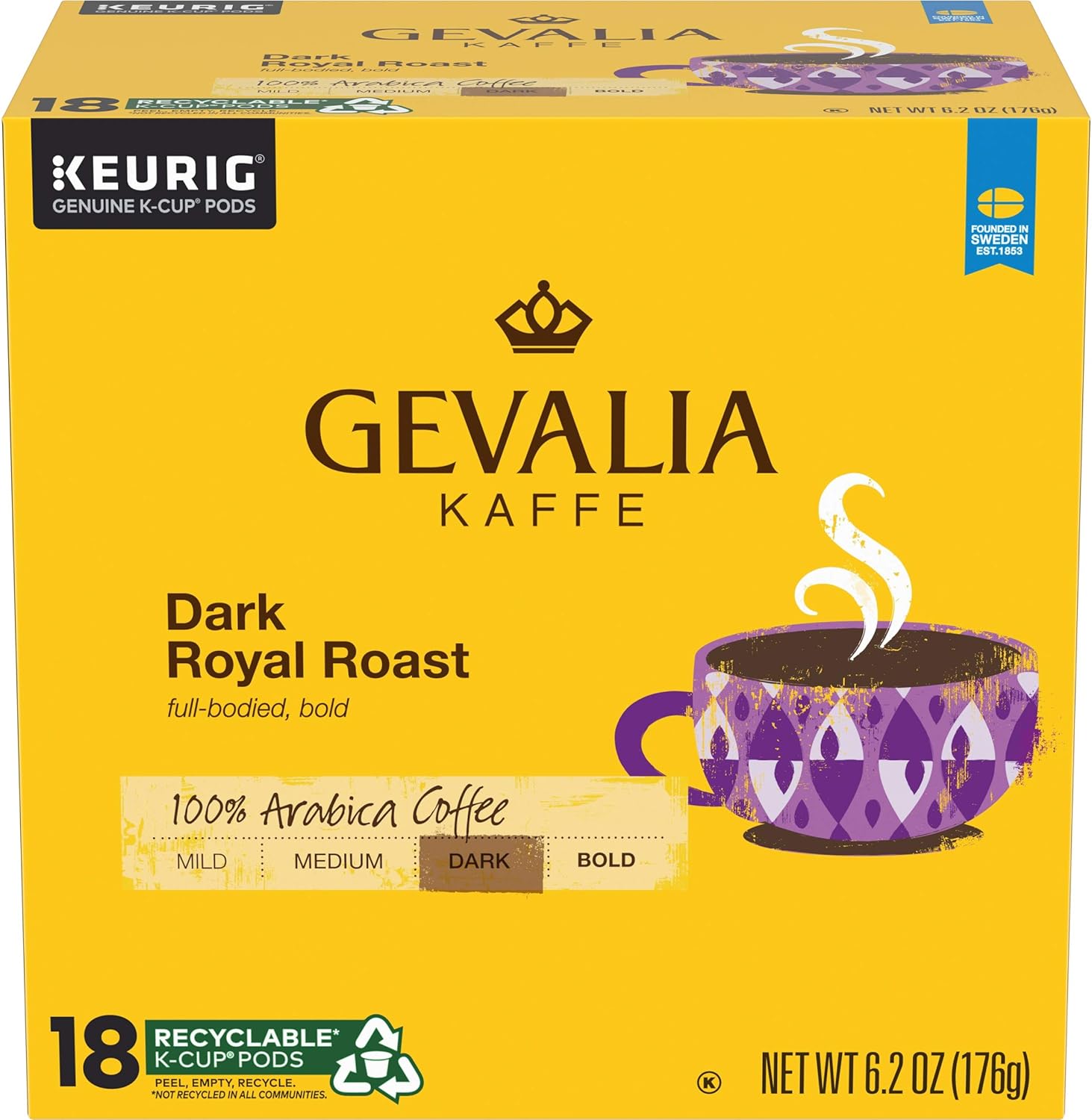 valia Dark Royal Roast K-Cup Pas