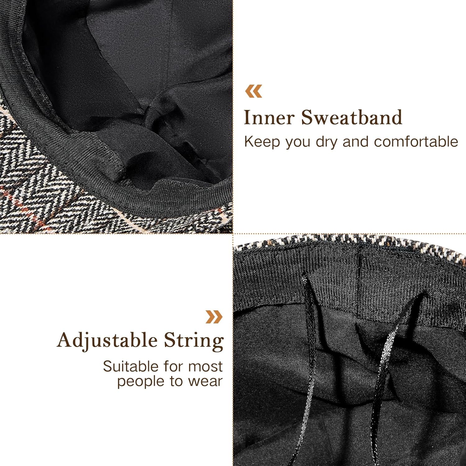 Newsboy Hats for Women Winter Beret Hat Classic Newsboy Caps Retro Fashion French Hats for Women - Image 3