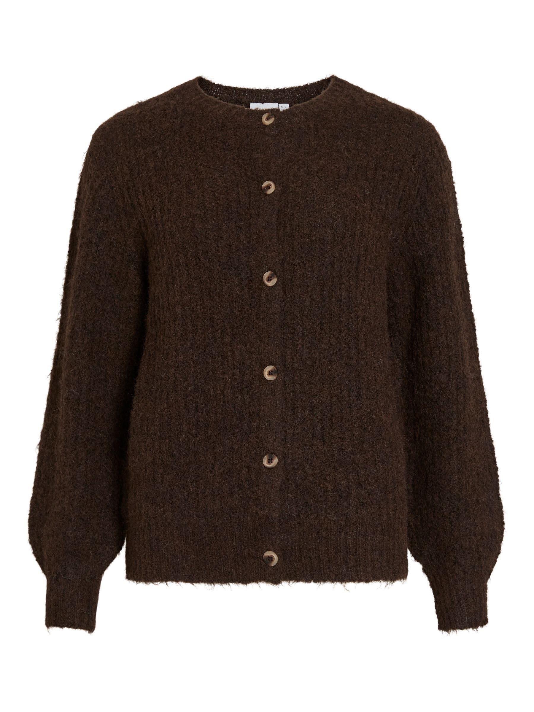 Vila Female Strickjacke VILAMPE Rundhals | Knitted Cardigan