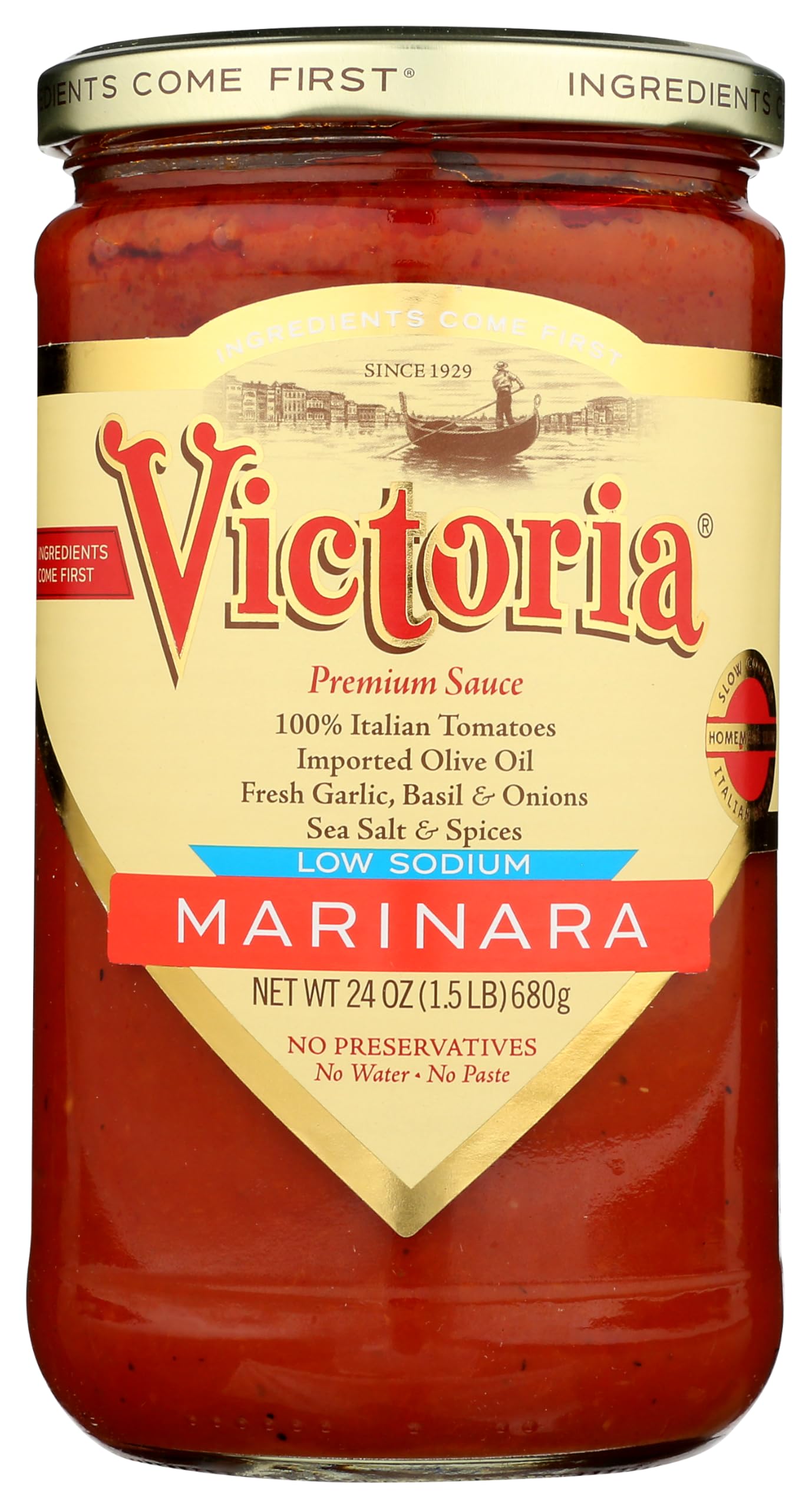 Victoria Sauce Low Sodium Marinara, 24 oz