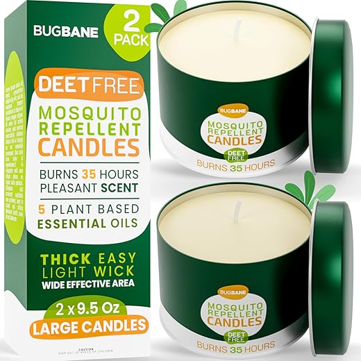 BugBane Mosquito Candle Outdoor 2 Pack