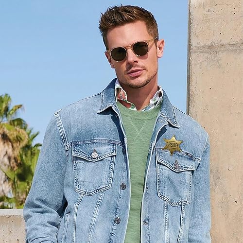 Miniatura 5 de 2 insignias del sheriff occidental mental para niños, suministros de fiesta, accesorios de regalo, insignia del sheriff, insignia del sheriff para