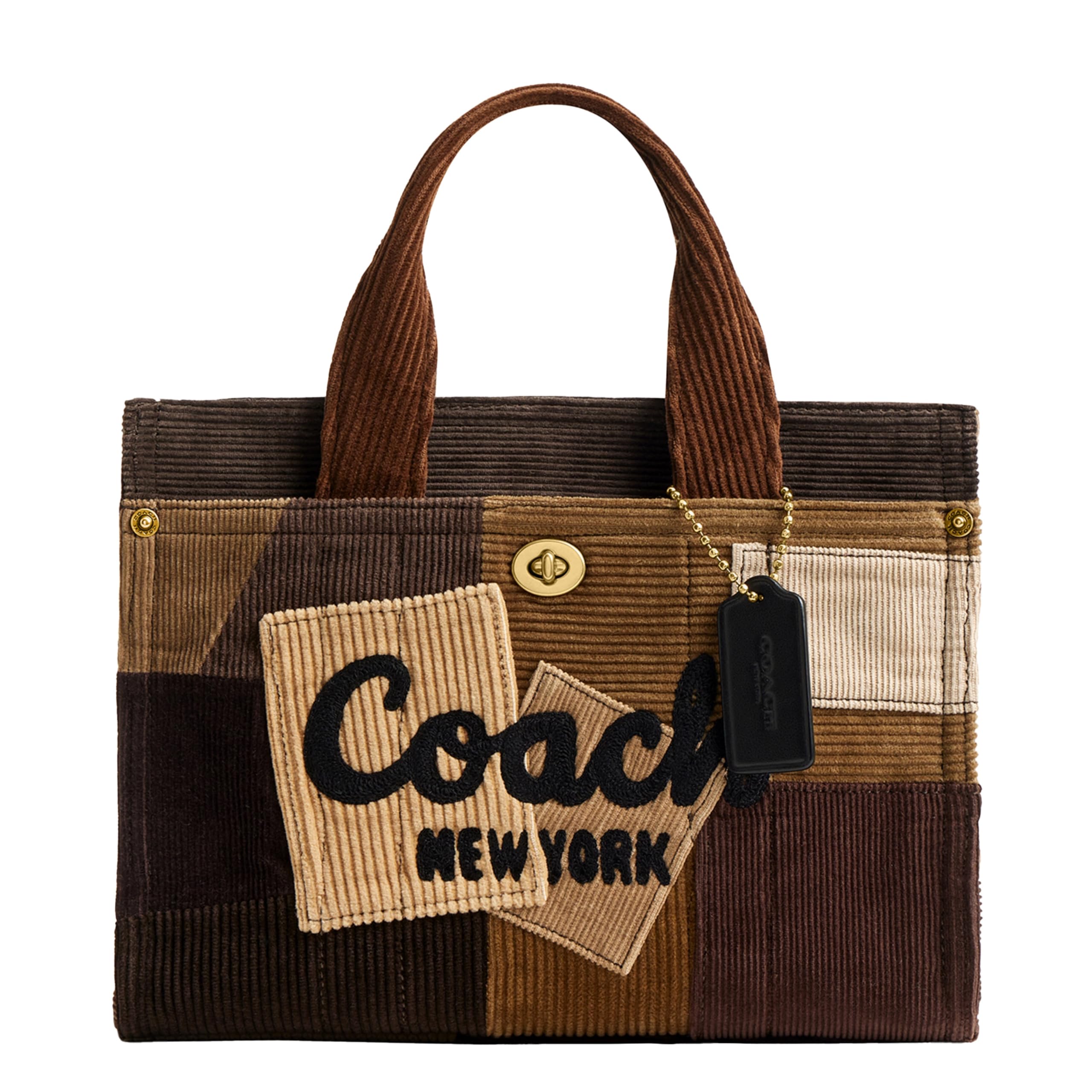 Photo 1 of COACH Patchwork Corduroy Cargo Tote 26