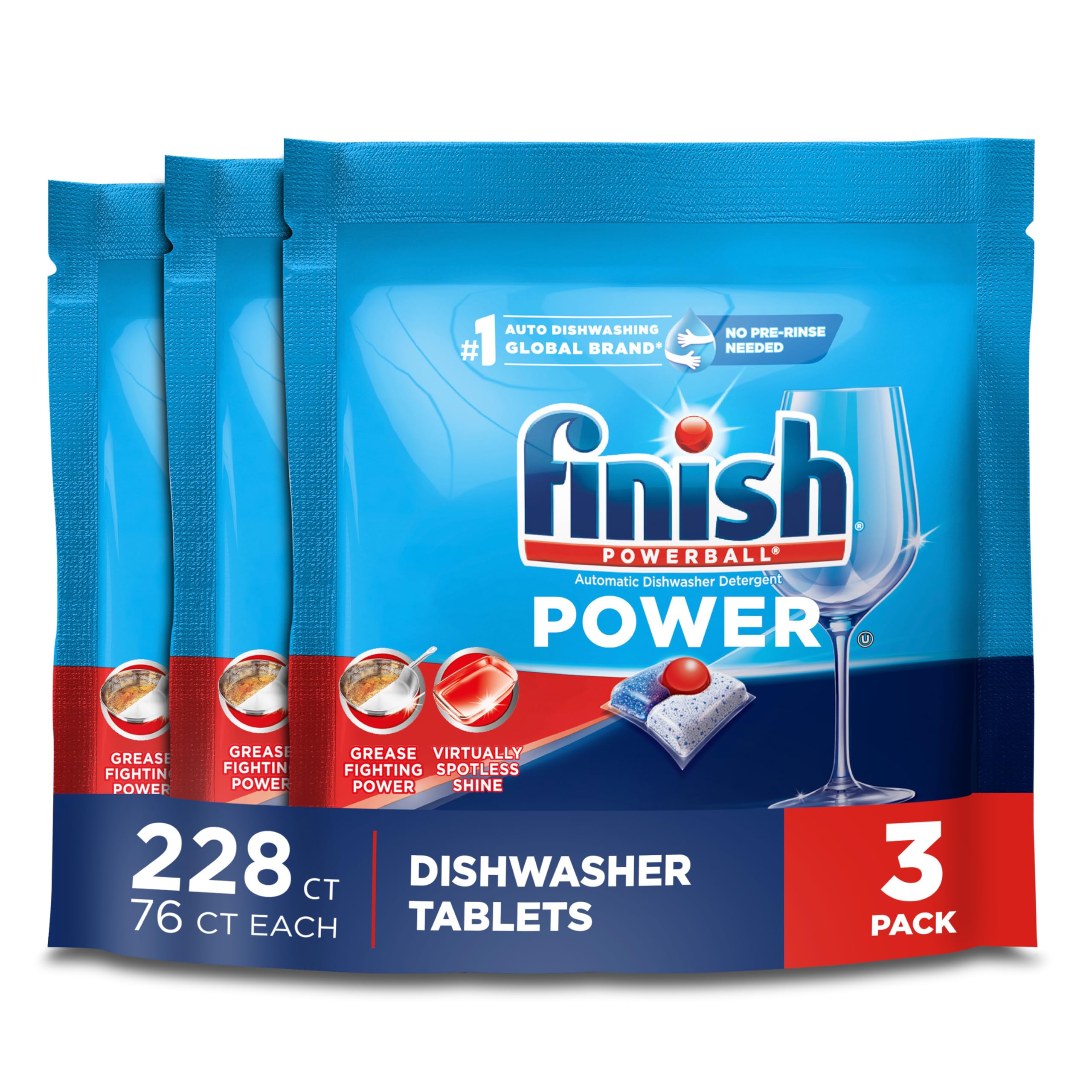 Finish 76 Count (Pack of 3) / 228.0 / Dishwasher Detergent Dishwasher Detergent