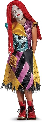 Disguise Disney Sally Nightmare Before Christmas - Disfraz de lujo para niñas talla S 4-6x