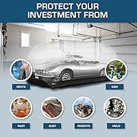 Vista 4 de IN THE GARAGE Car Shield - Funda de auto inflable para interiores y burbuja de almacenamiento de 18 pies / 5,5 m