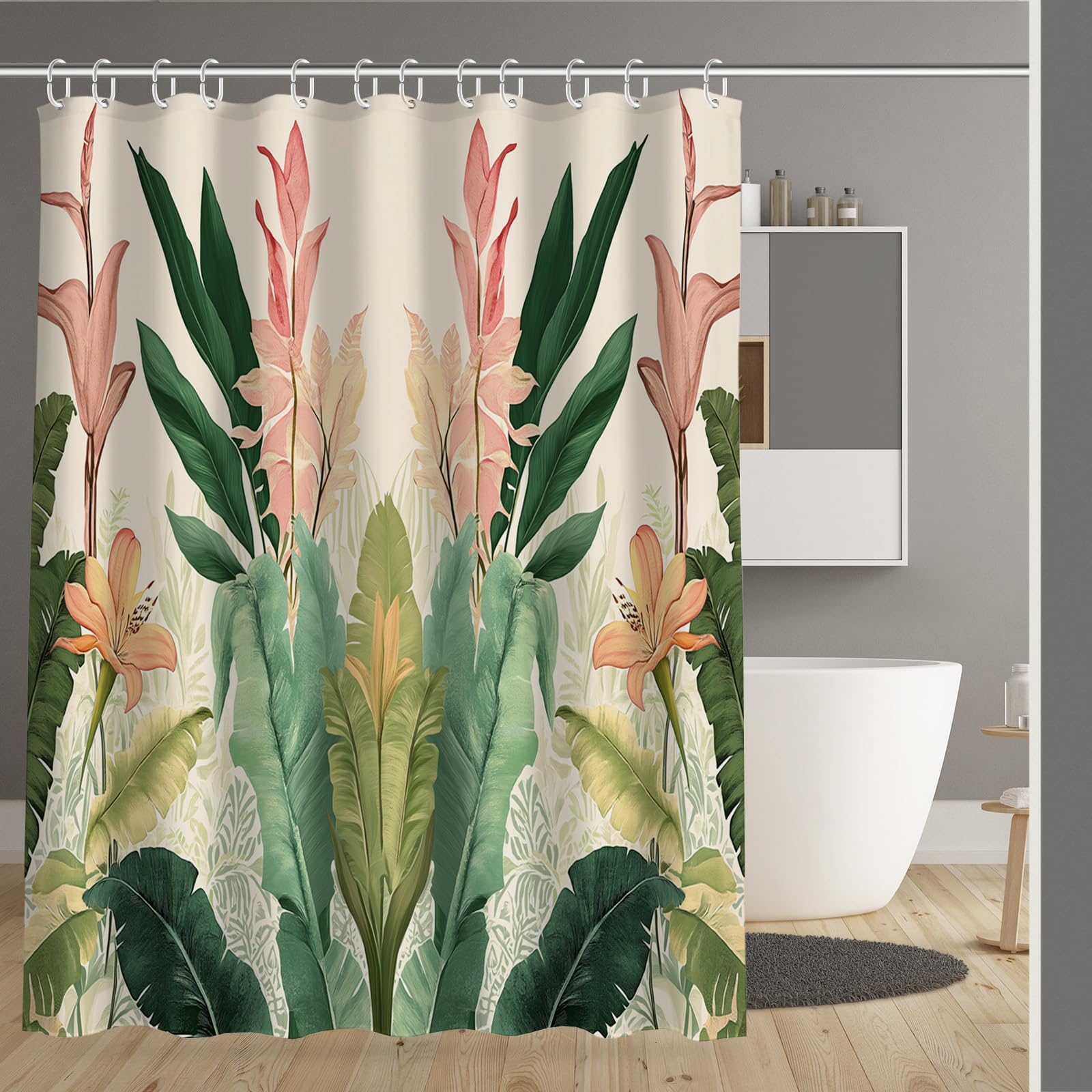 Rideau de douche 180x180 lavable imperméable imprimé rétro