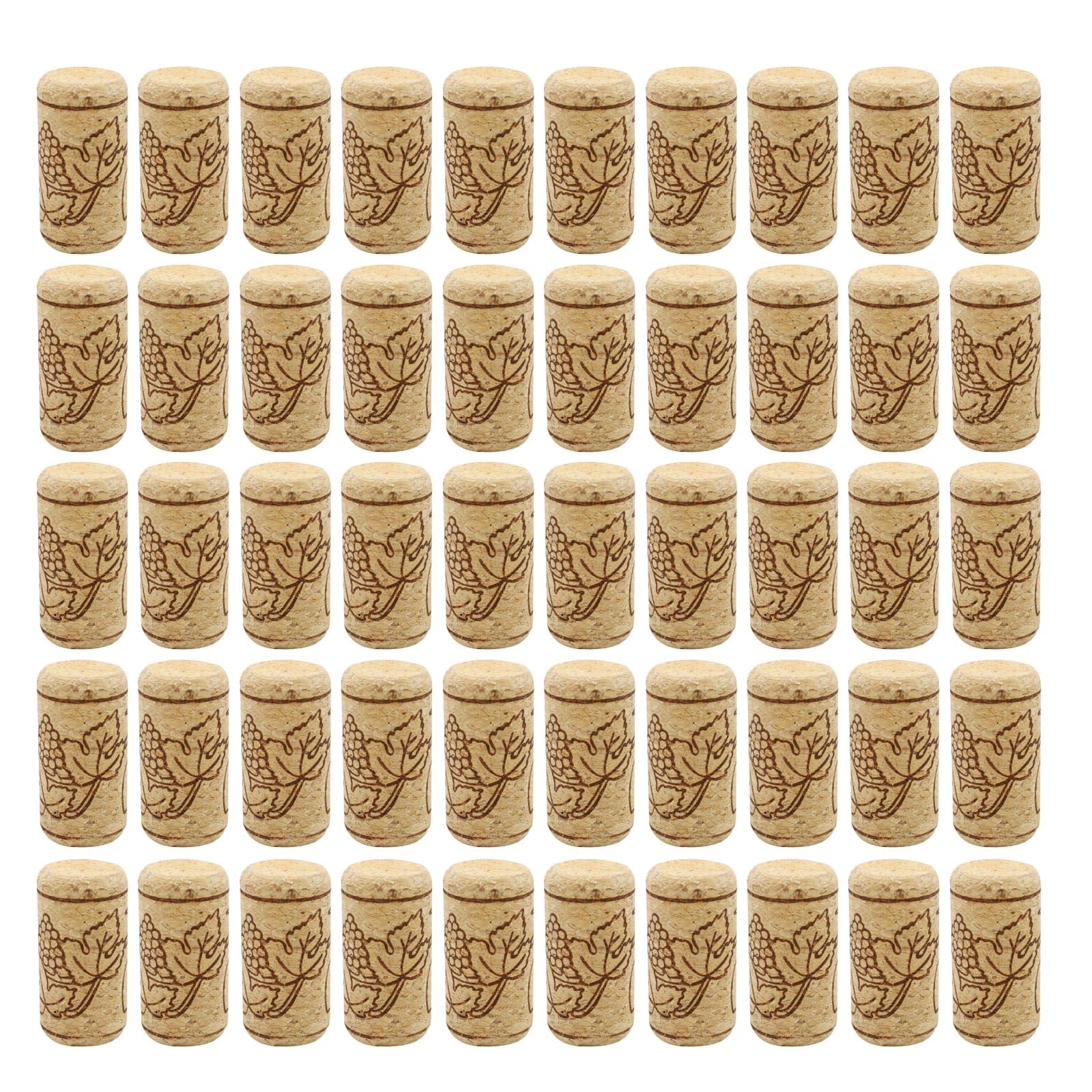 Kalttoy Multicolor 50Pcs Wine Stoppers Wood Bottle Stoppers For Ornament Making Natural Straight Corks Bottle Sealing Plugs Natural Wine Corks