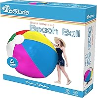 Vista 7 de GoFloats Pelota de playa gigante inflable de 6 pies