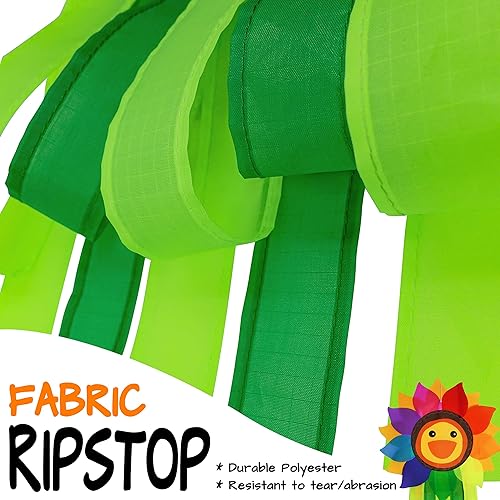 Miniatura 6 de emma kites Sonriente girasol arco iris Windsock decoración colgante al aire libre para jardín, patio trasero, balcón, porche, camping, tienda de