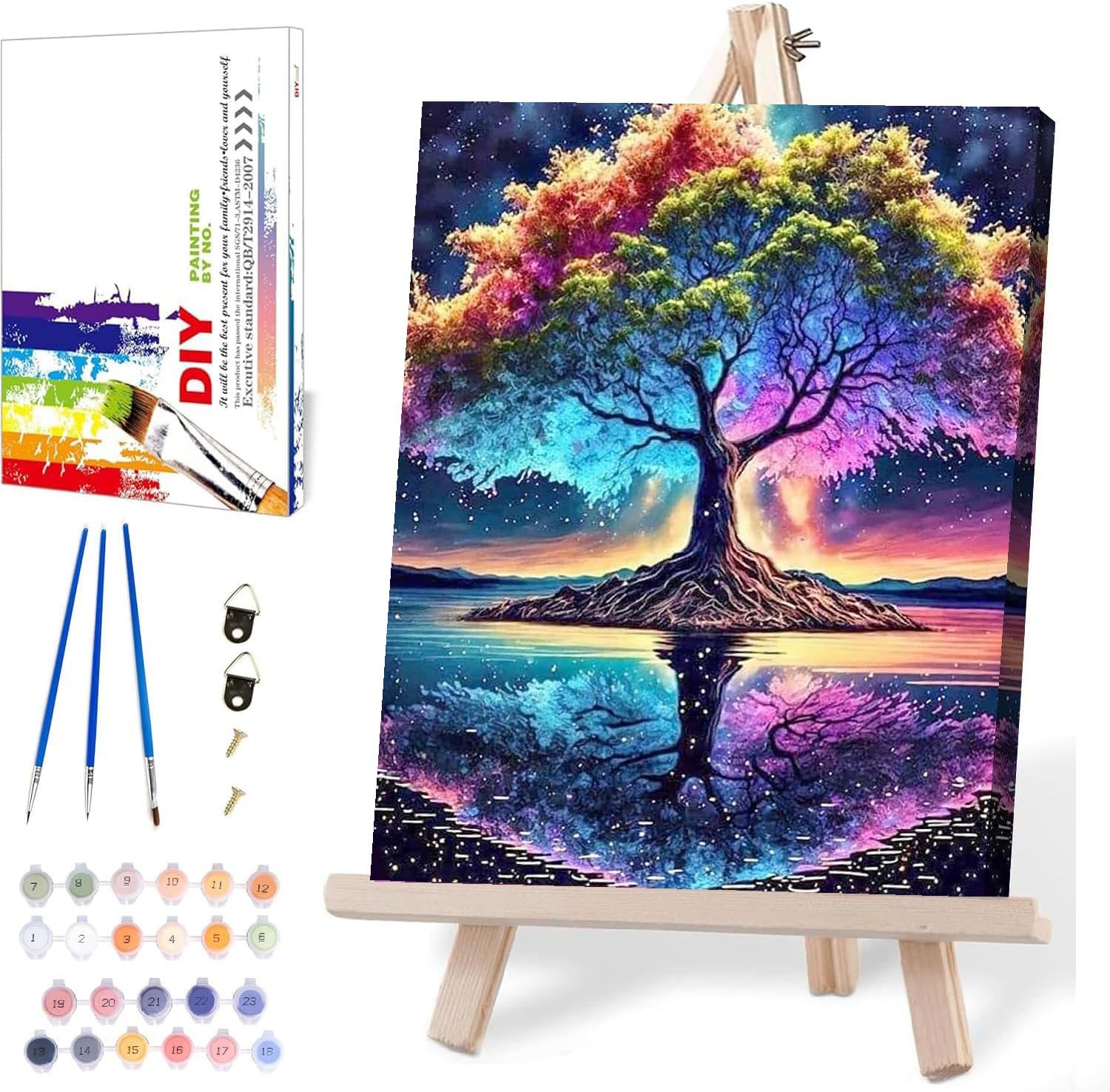 Amazon.com: Tree of Life Paint by Numbers Kit for Adults Beginner with ...