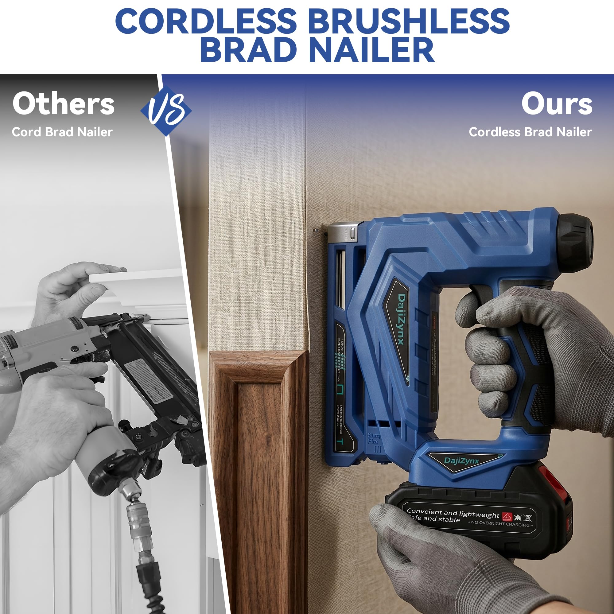 Cordless Staple Gun - 2-in-1 Nailer & Stapler -5 Cordless Staple Gun - 2-in-1 Nailer & Stapler -5