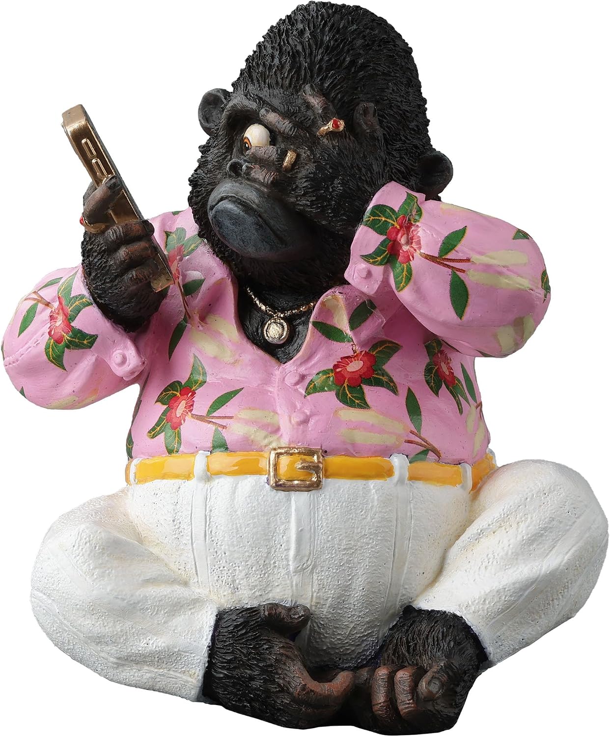 Veronese Design 4 Inch Gorilla Cartel I Did Not See A Thing See No Evil Polystone Hand Painted Animal Figurine