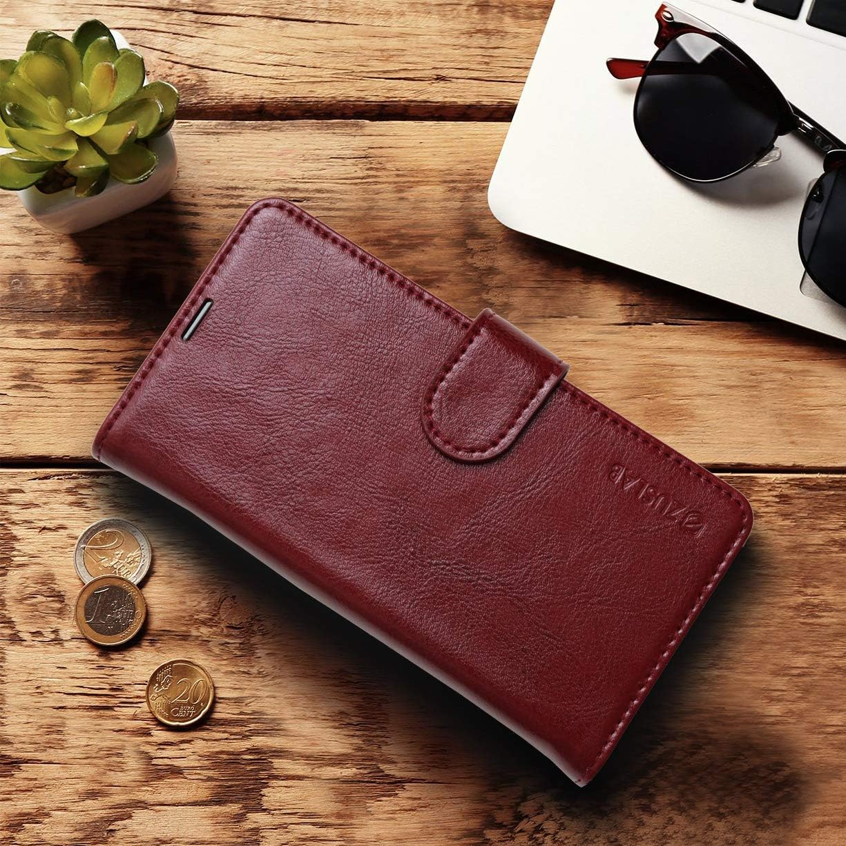 60% оƒƒ Dіѕсоunt ZUSLAB Genuine Leather for Samsung Galaxy S10e Detachable case with Credit Card Holder Slot Wallet - Red Buу 1 gеt 1 ZUSLAB Genuine Leather for Samsung Galaxy S10e Detachable case with Credit Card Holder Slot Wallet - Red