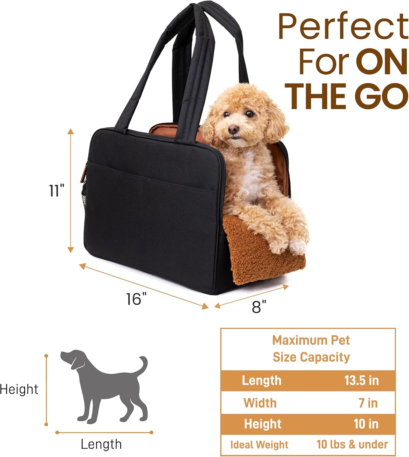 Travel in Style: The Ultimate Black Dog Purse Carrier for Small Pets