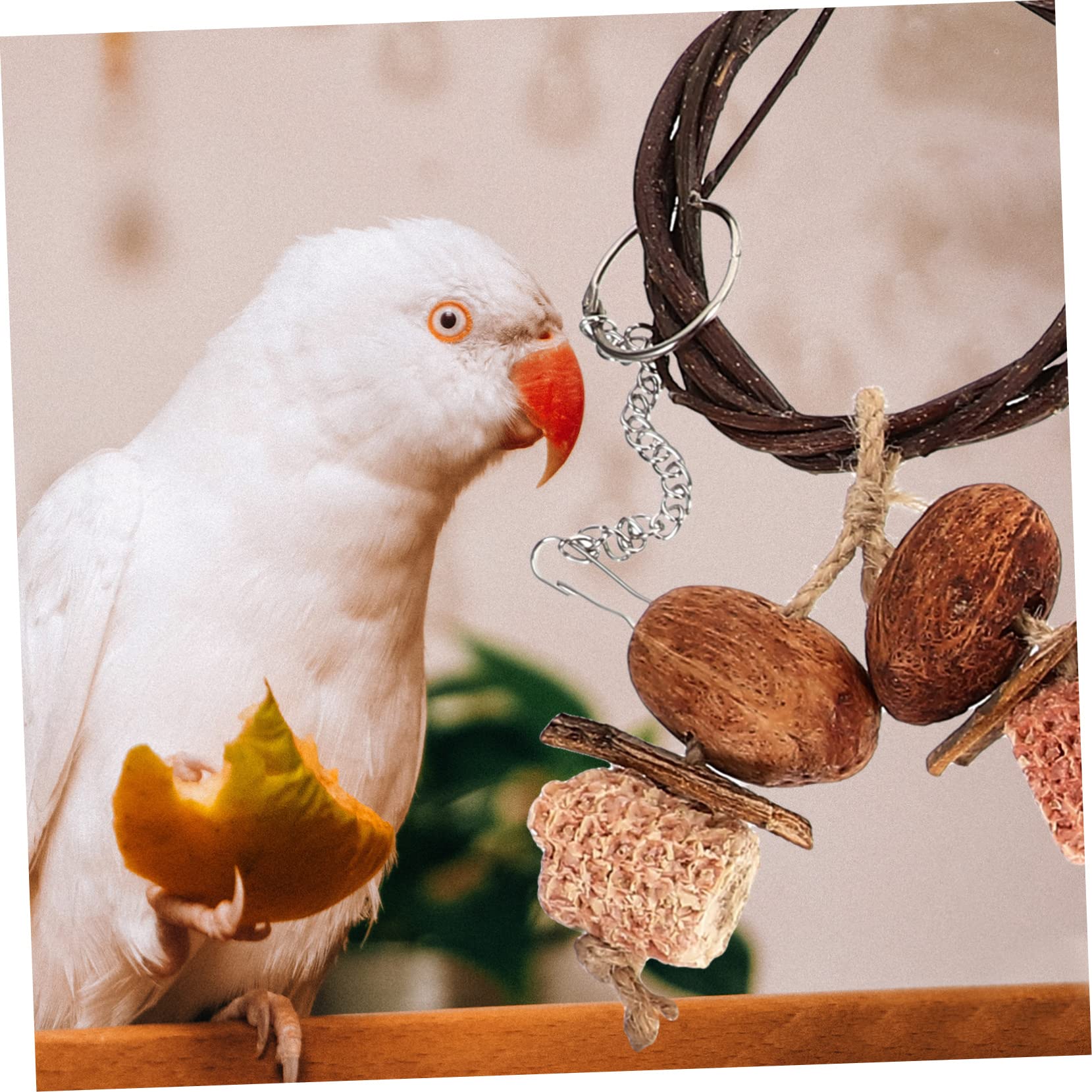 Juguetes De Madera 1 Juego De Juguete para Masticar Loros Juguete para Loros Juguete De Madera para Morder Juguetes para Pájaros