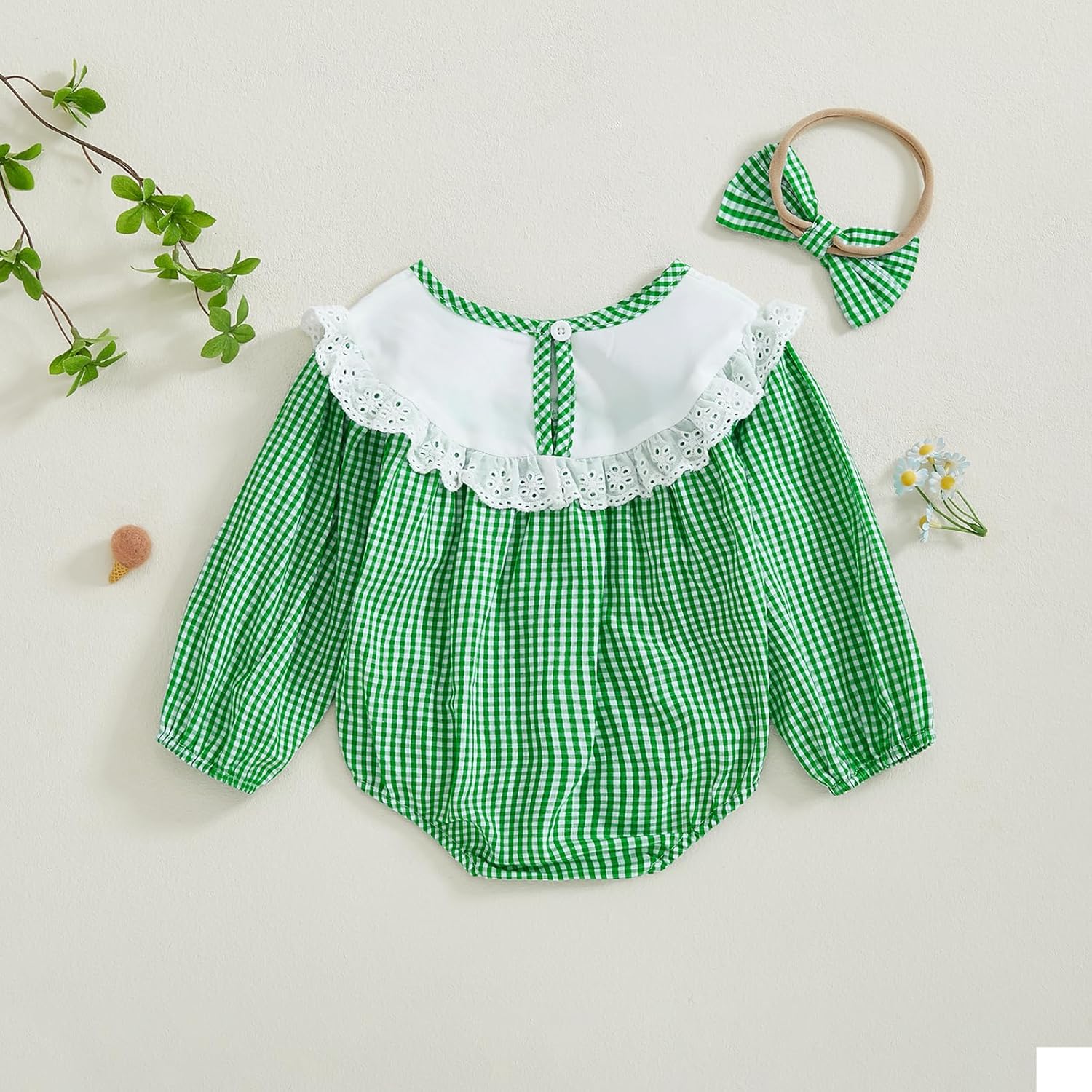 My First Valentines Baby Girl Outfit Newborn Heart Smocked Bubble Romper Bodysuit Cute Valentines Spring Clothes - Image 7