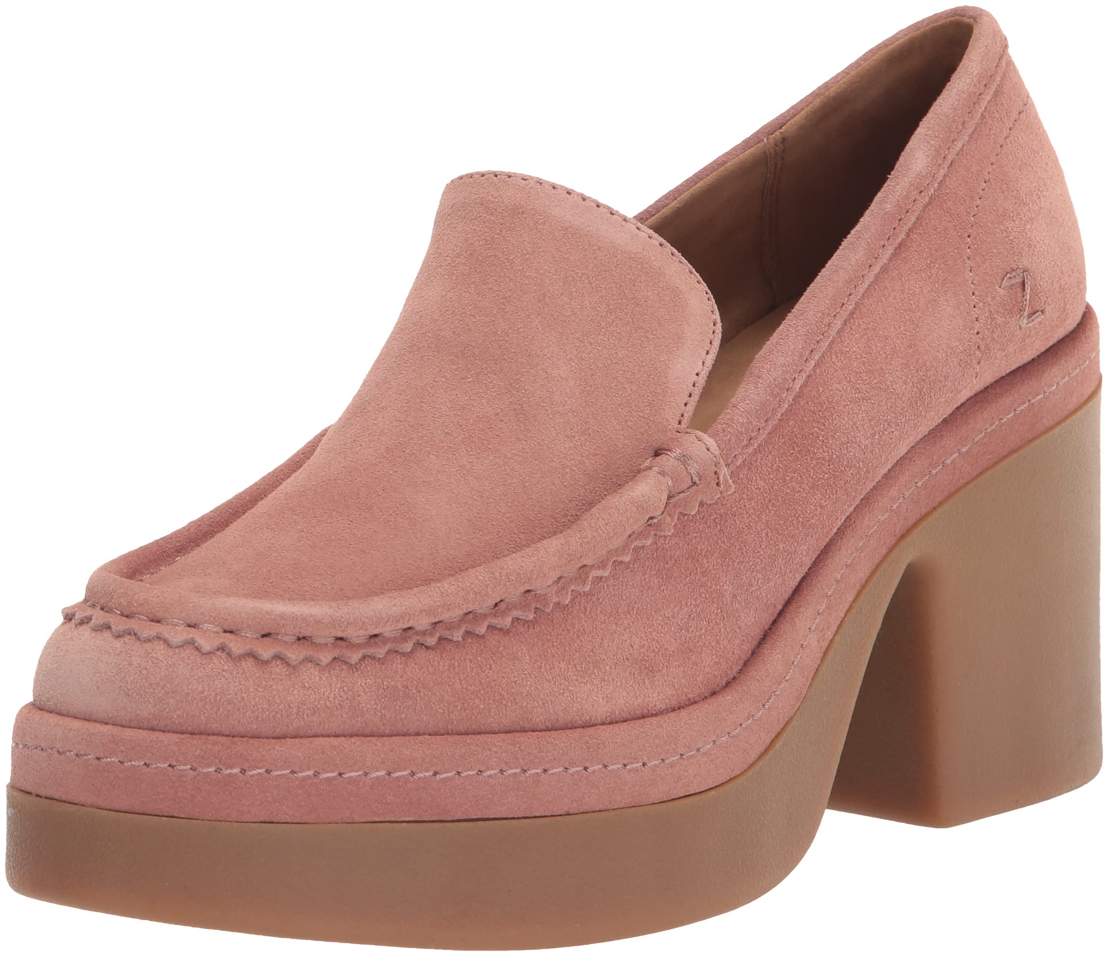 クリスタル付 ロゴプレート スエード バレリーナ Amazon.com | ZODIAC Womens Dorit High Heel Loafer Nougat