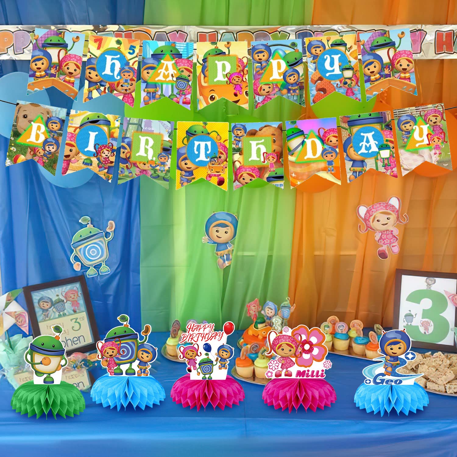Team Umizoomi Centerpieces Custom Made Team Umizoomi Birthday Party