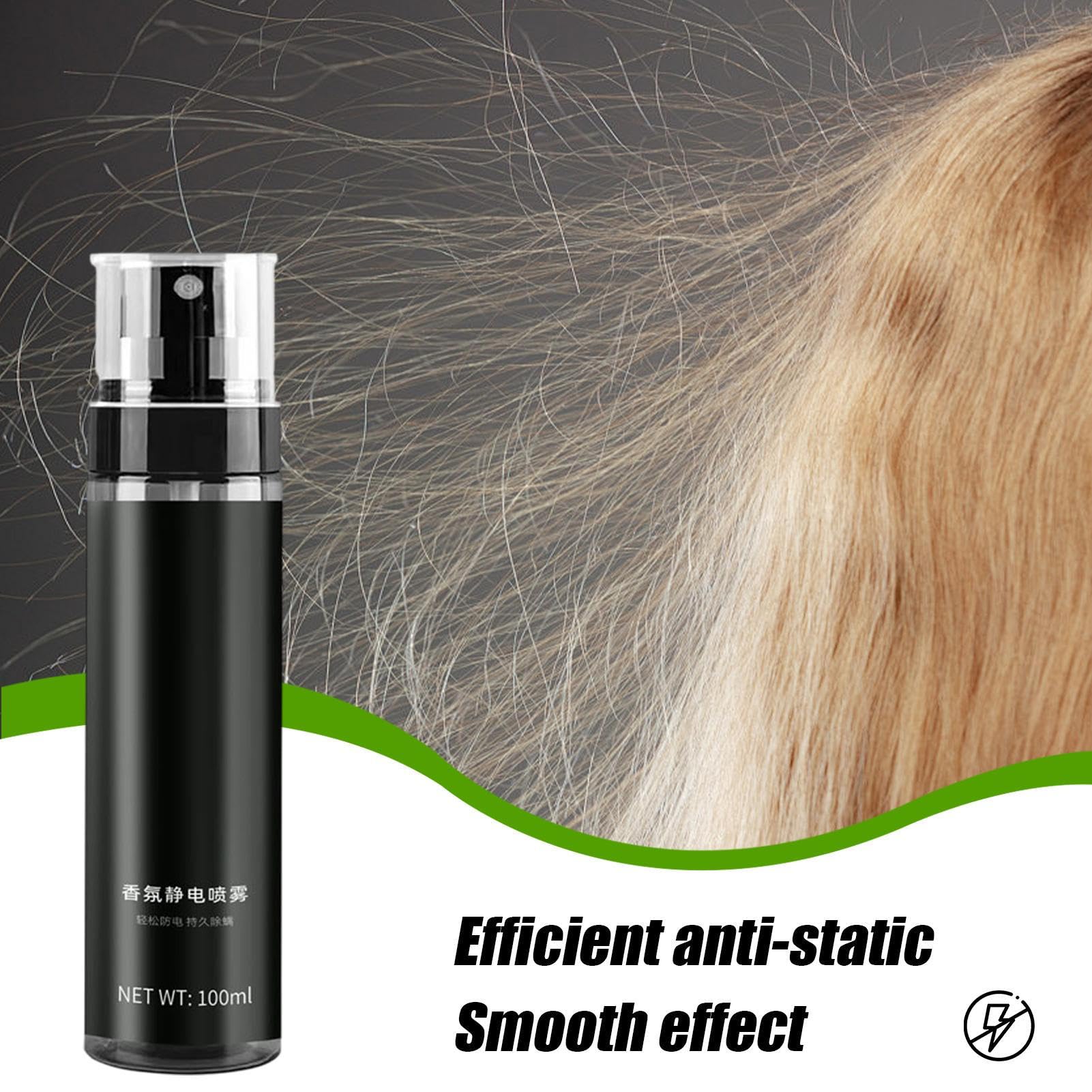 Static Remover Spray, Fabric Static Removal Spray, Long Lasting Fragrance, 1.38x6.38 Inches Portable Atomizer, Anti Stagnant for Clothes, Fabrics, Sheets & Sweaters