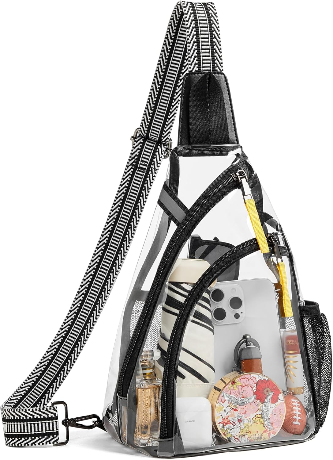 Shrrie Clear Bag for Stadium Events Transparent Crossbody Bag Clear Purse for Women&Men-Stadium Approved, Concerts&Sports