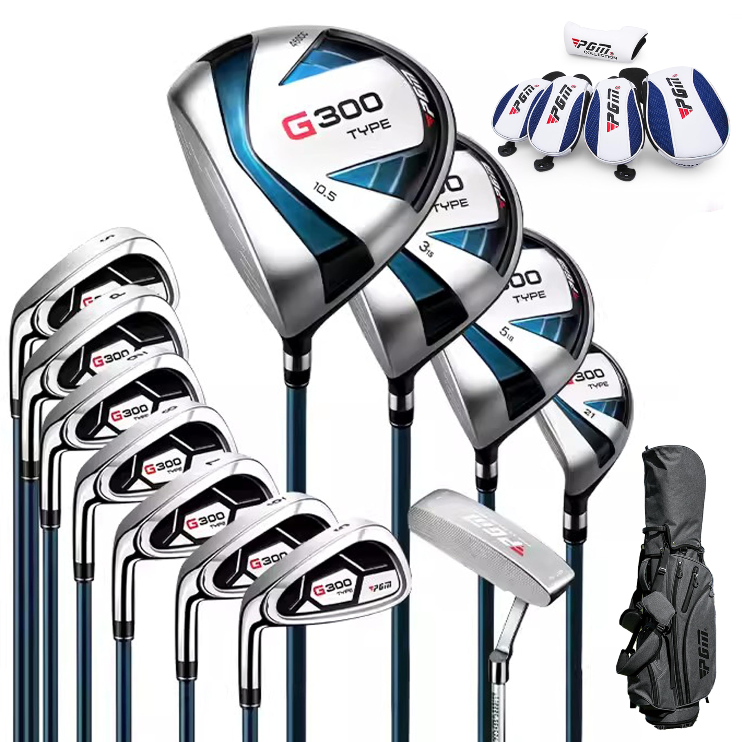 Amazon.com : PGM 18 Pieces Men's Golf Club Set 12pcs Clubs