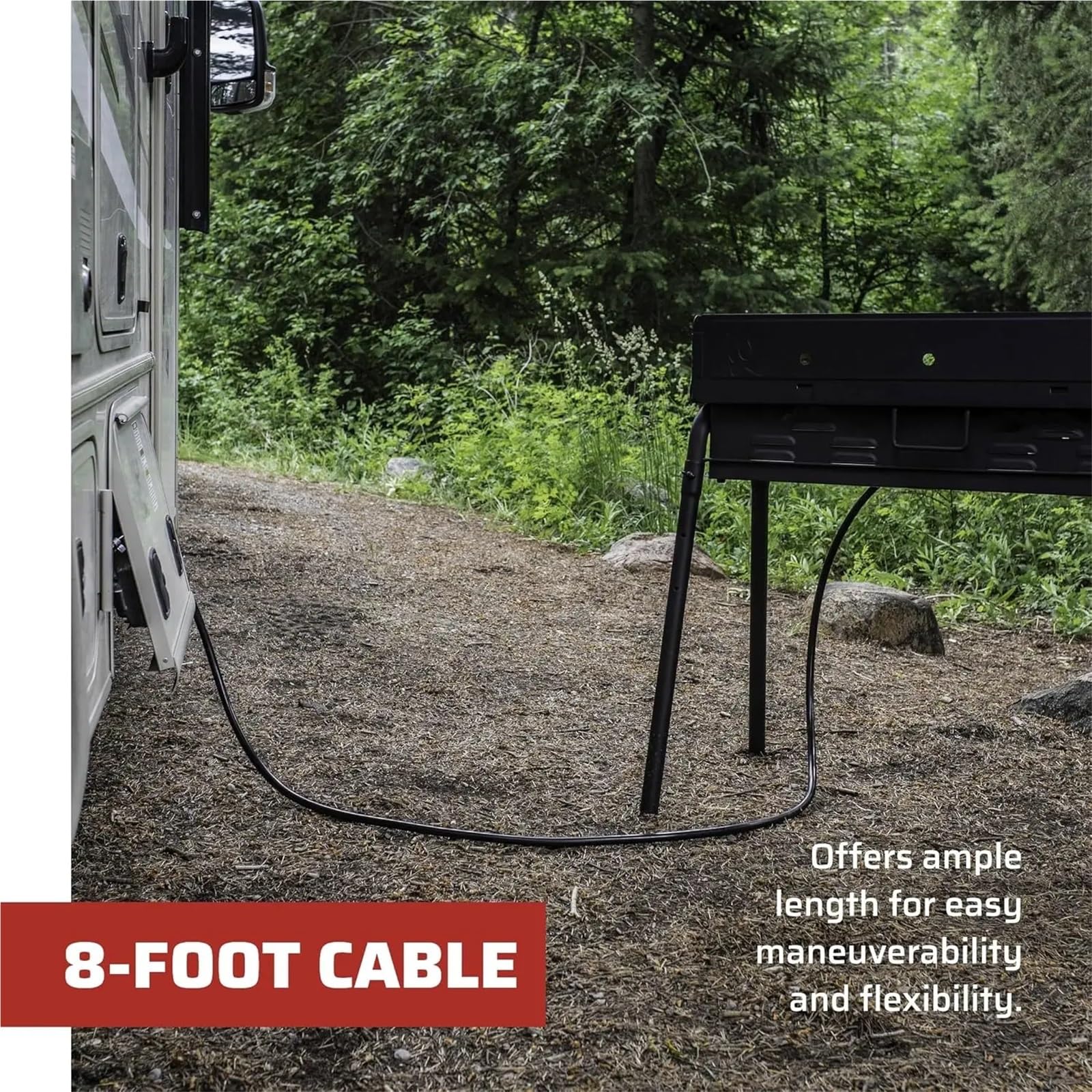 Adaptador de manguera cilíndrica para caravana, conector de tanque de propano