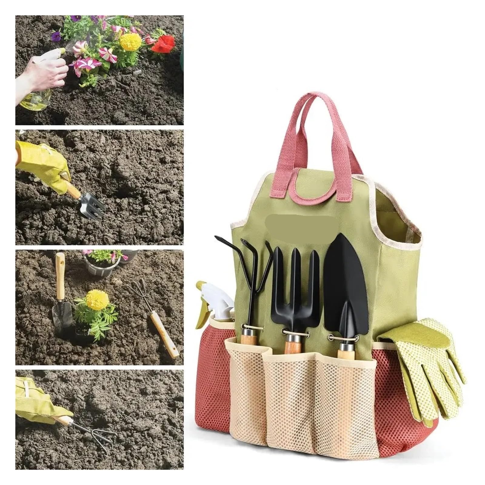 Juego Completo de Herramientas jardín 10 Piezas, Kit jardinería