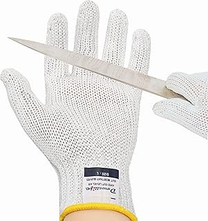 Dowellife Level 8 Reinforced Cut Resistant Gloves, Food Grade, Knife Safety Gloves for Meat Cutting, Oyster Shucking, Fish...