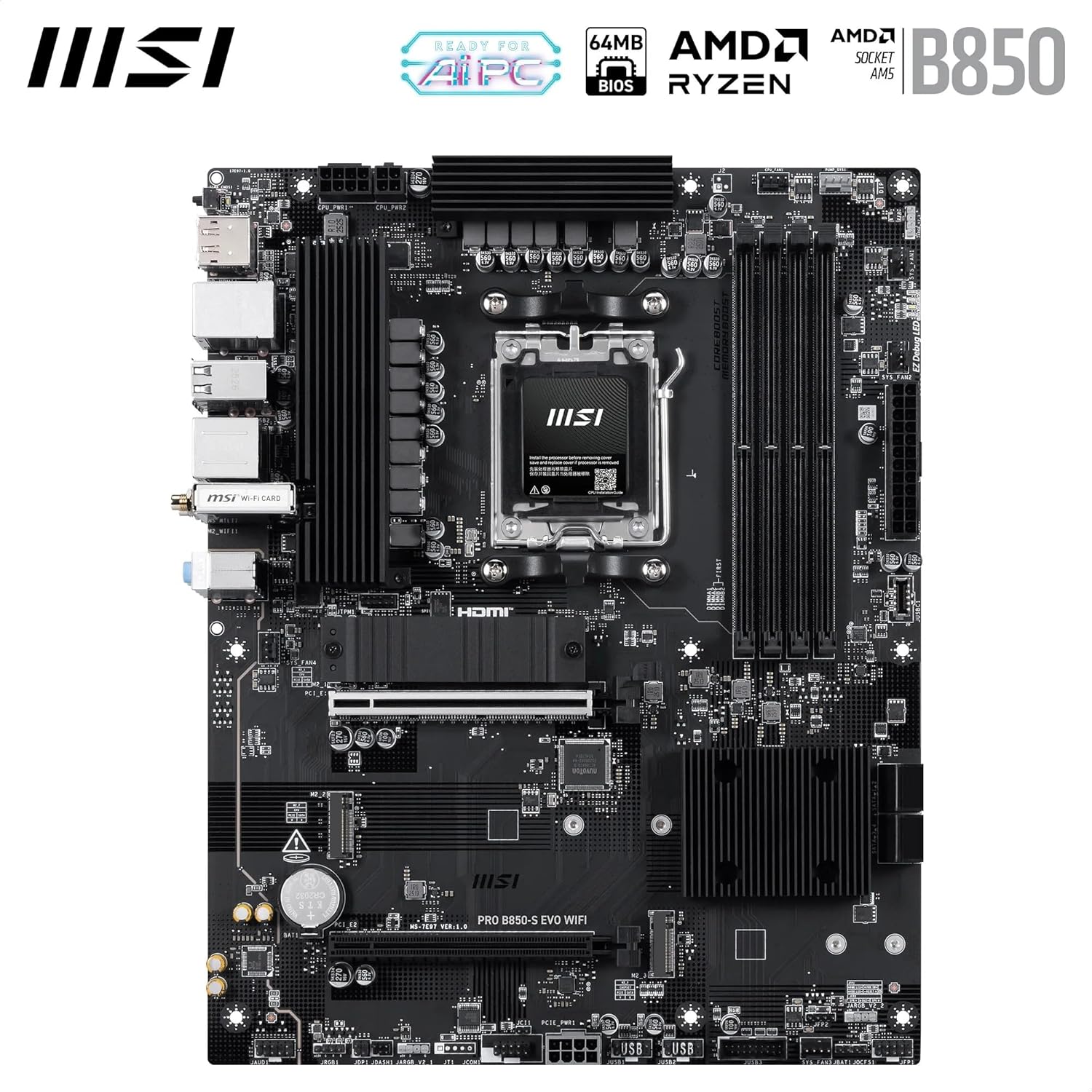 MSI PRO B850-S EVO WiFi